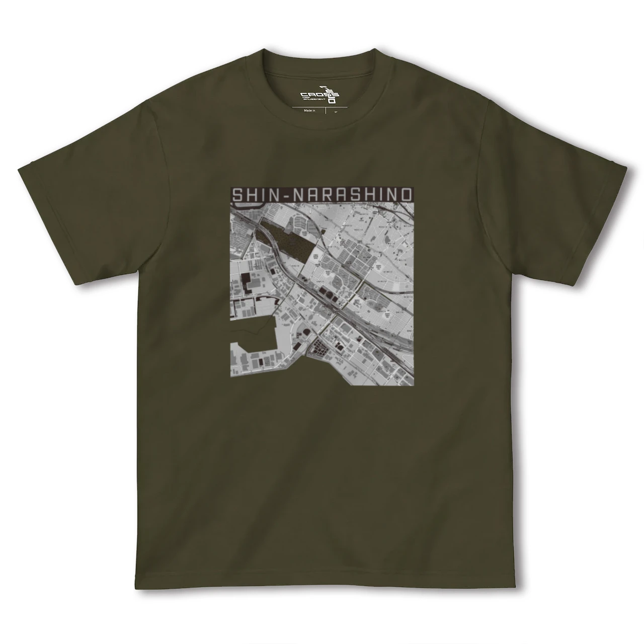 【新習志野(千葉県)】地図柄ヘビーウェイトTシャツ