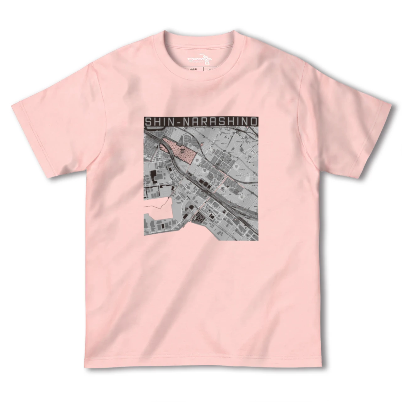 【新習志野(千葉県)】地図柄ヘビーウェイトTシャツ