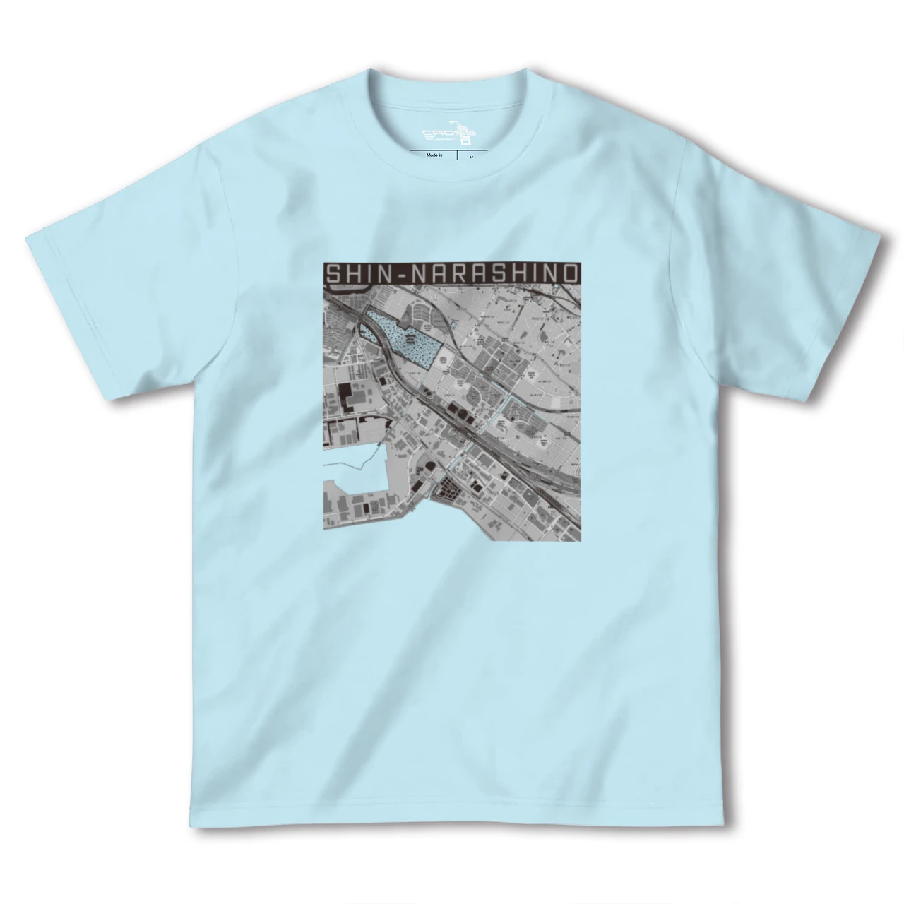 【新習志野(千葉県)】地図柄ヘビーウェイトTシャツ