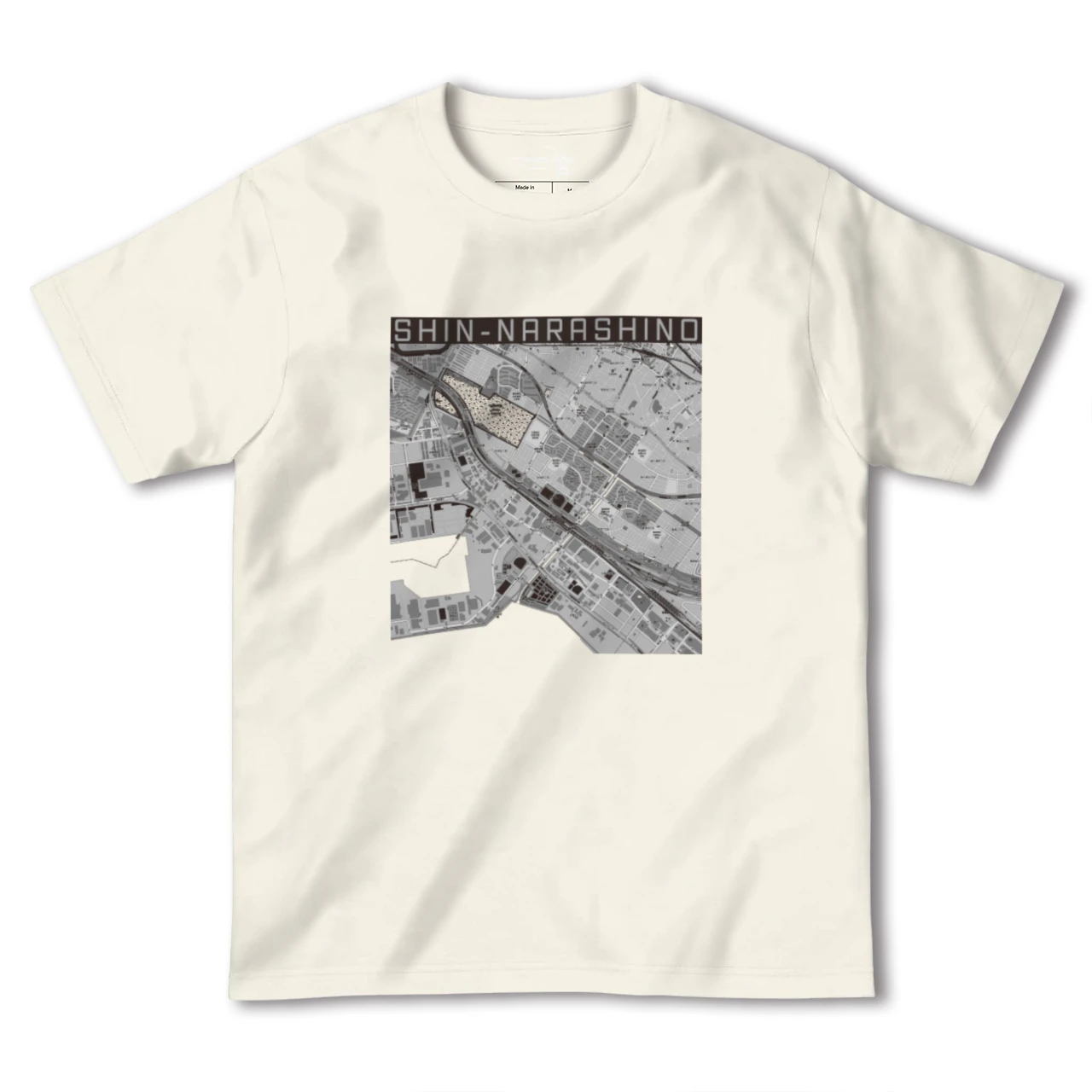 【新習志野(千葉県)】地図柄ヘビーウェイトTシャツ