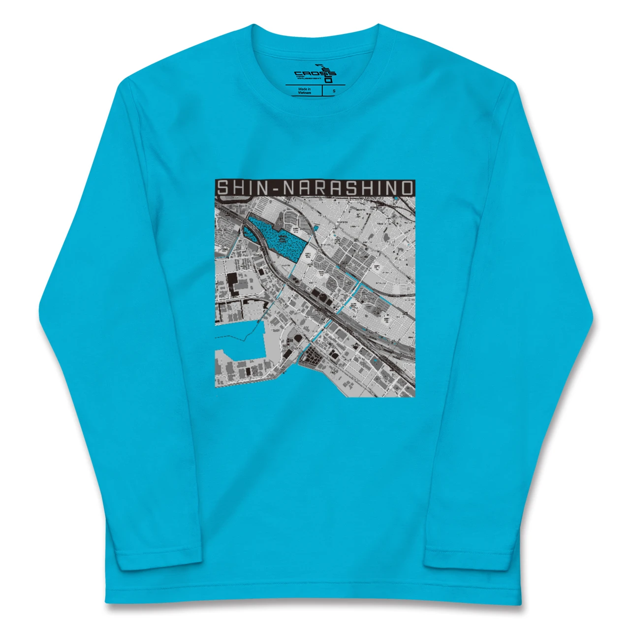 【新習志野(千葉県)】地図柄ロングスリーブTシャツ