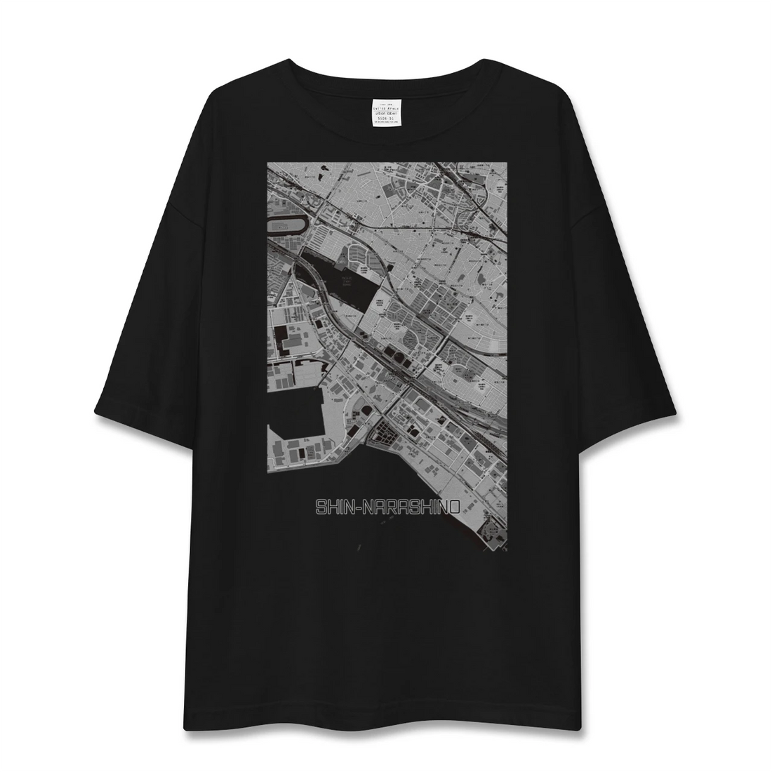 【新習志野(千葉県)】地図柄ビッグシルエットTシャツ