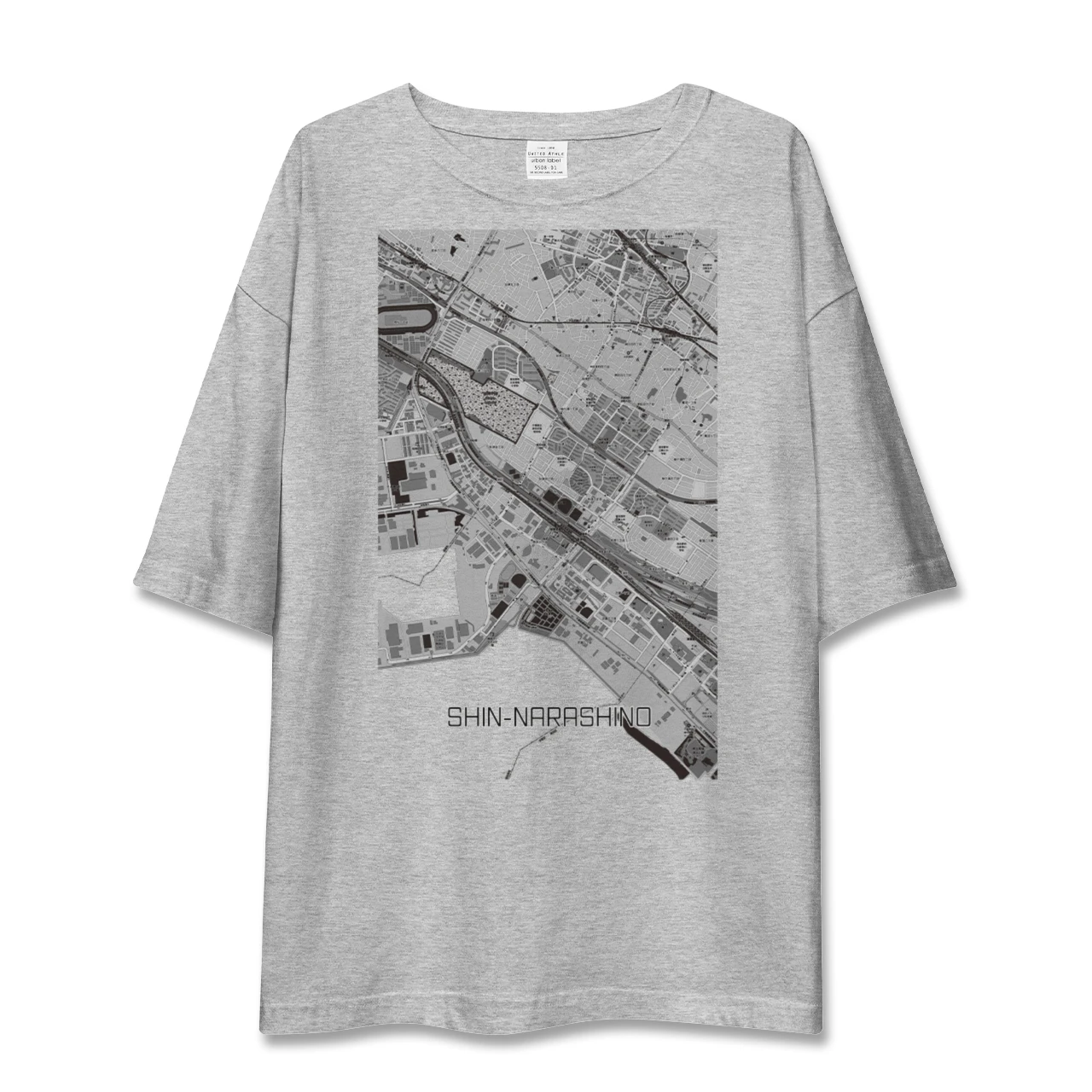 【新習志野(千葉県)】地図柄ビッグシルエットTシャツ