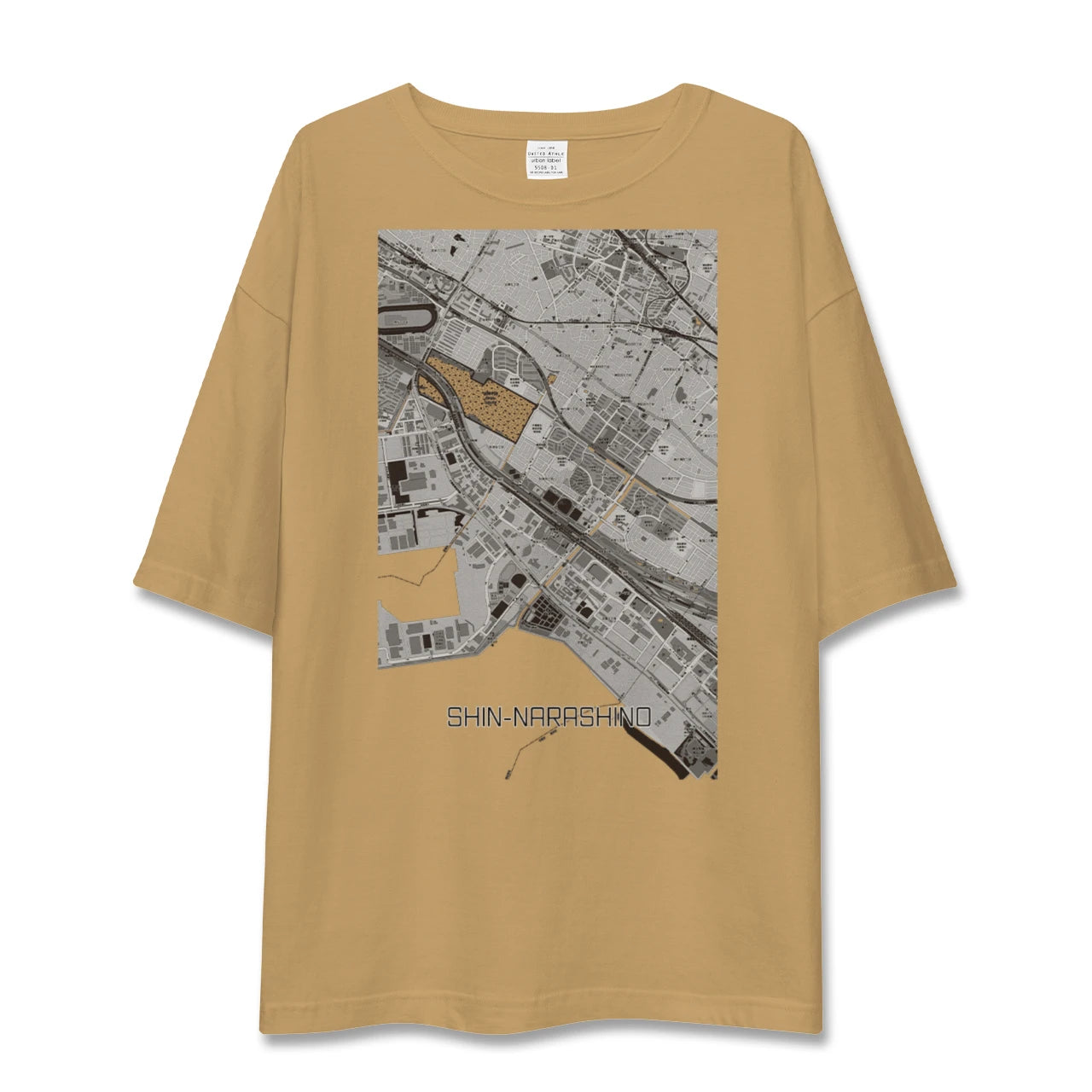 【新習志野(千葉県)】地図柄ビッグシルエットTシャツ