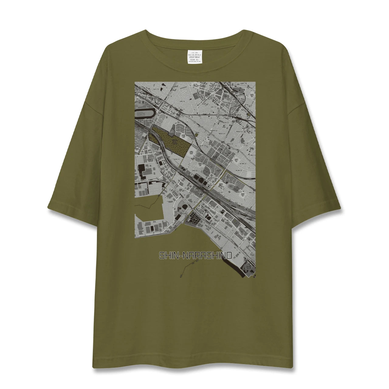 【新習志野(千葉県)】地図柄ビッグシルエットTシャツ