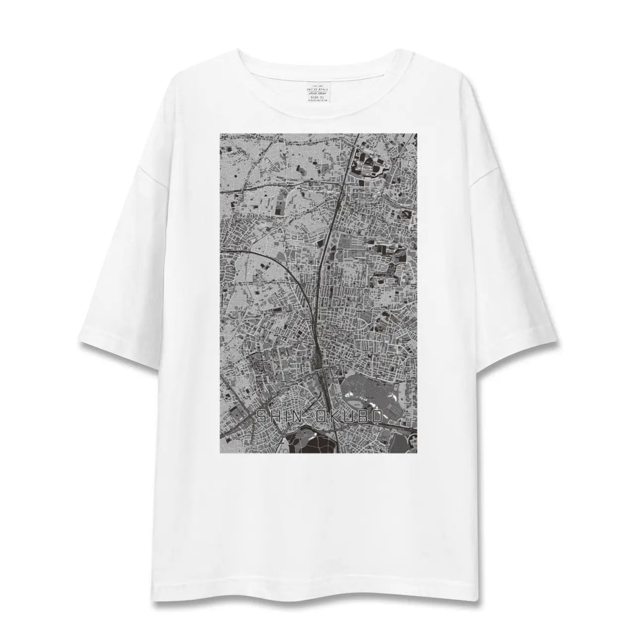 【新大久保(東京都)】地図柄ビッグシルエットTシャツ
