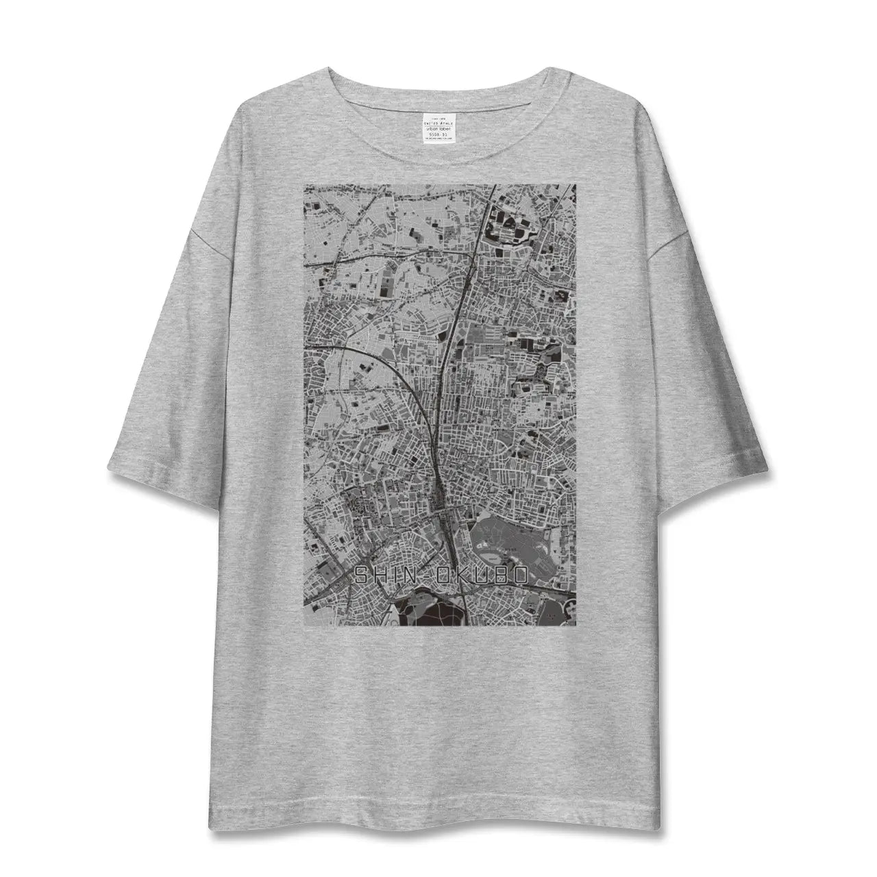 【新大久保(東京都)】地図柄ビッグシルエットTシャツ