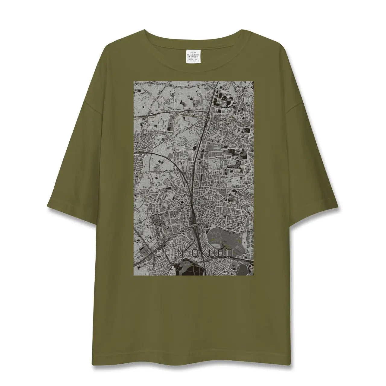 【新大久保(東京都)】地図柄ビッグシルエットTシャツ