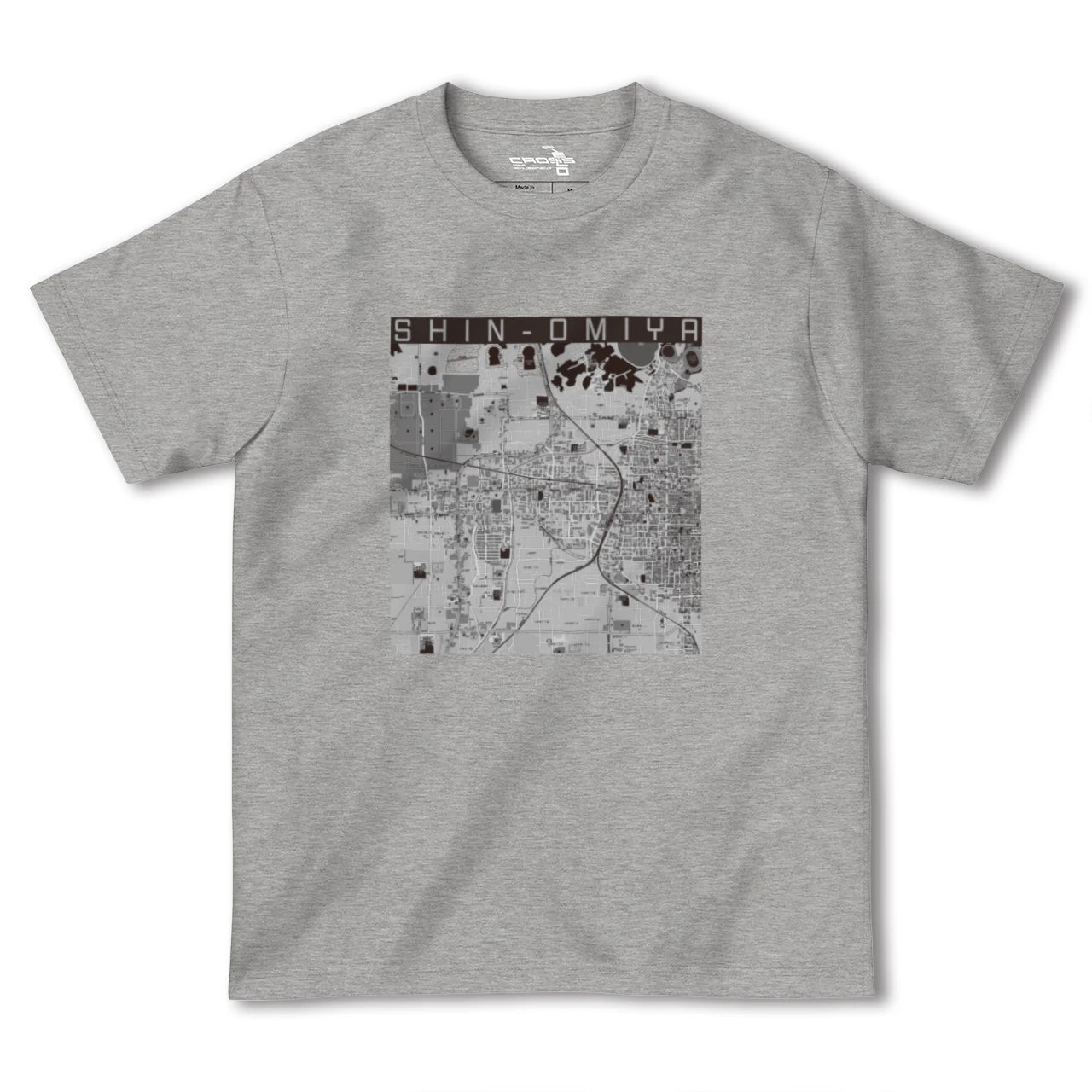 【新大宮(奈良県)】地図柄ヘビーウェイトTシャツ
