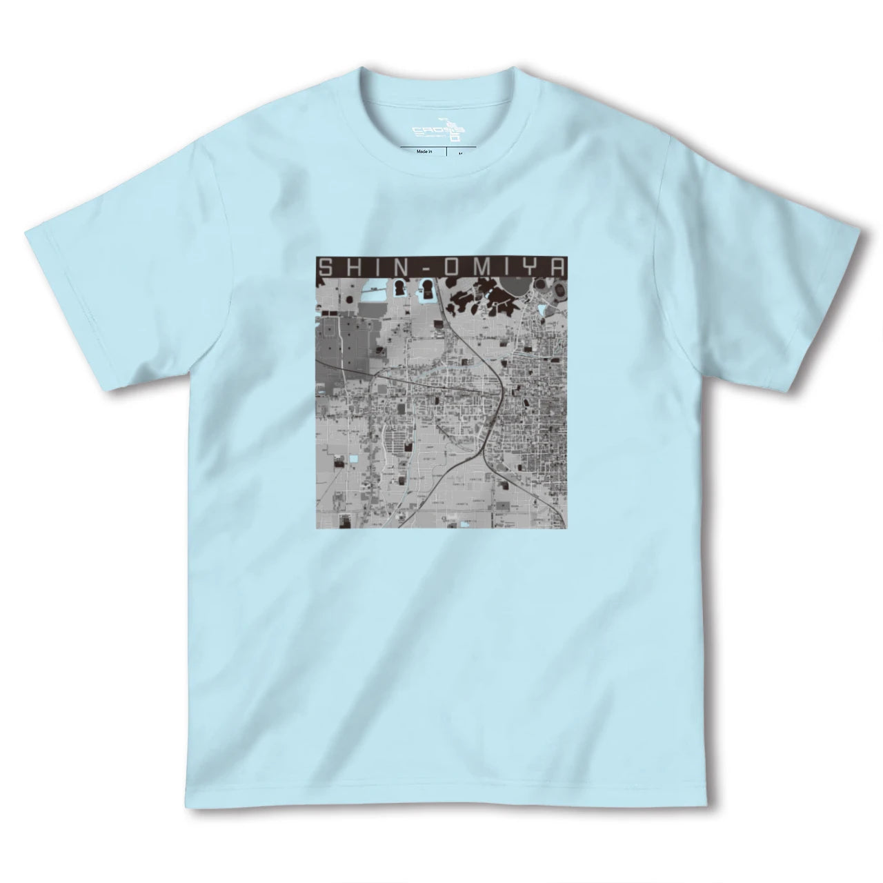 【新大宮(奈良県)】地図柄ヘビーウェイトTシャツ