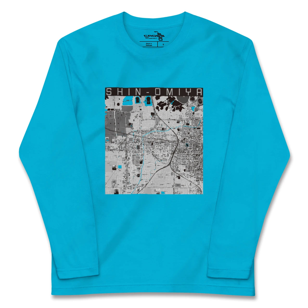 【新大宮(奈良県)】地図柄ロングスリーブTシャツ