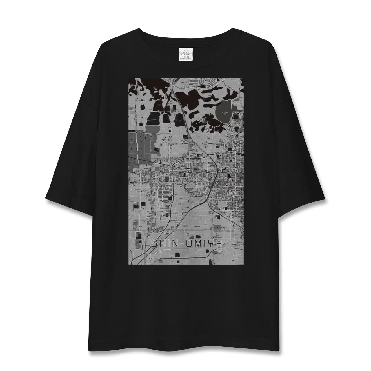 【新大宮(奈良県)】地図柄ビッグシルエットTシャツ