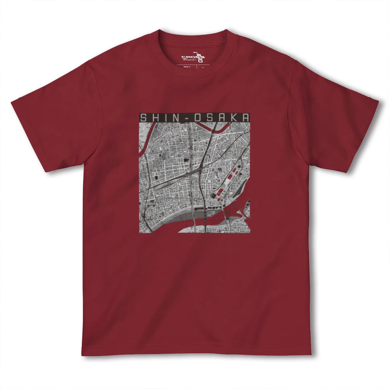 【新大阪(大阪府)】地図柄ヘビーウェイトTシャツ