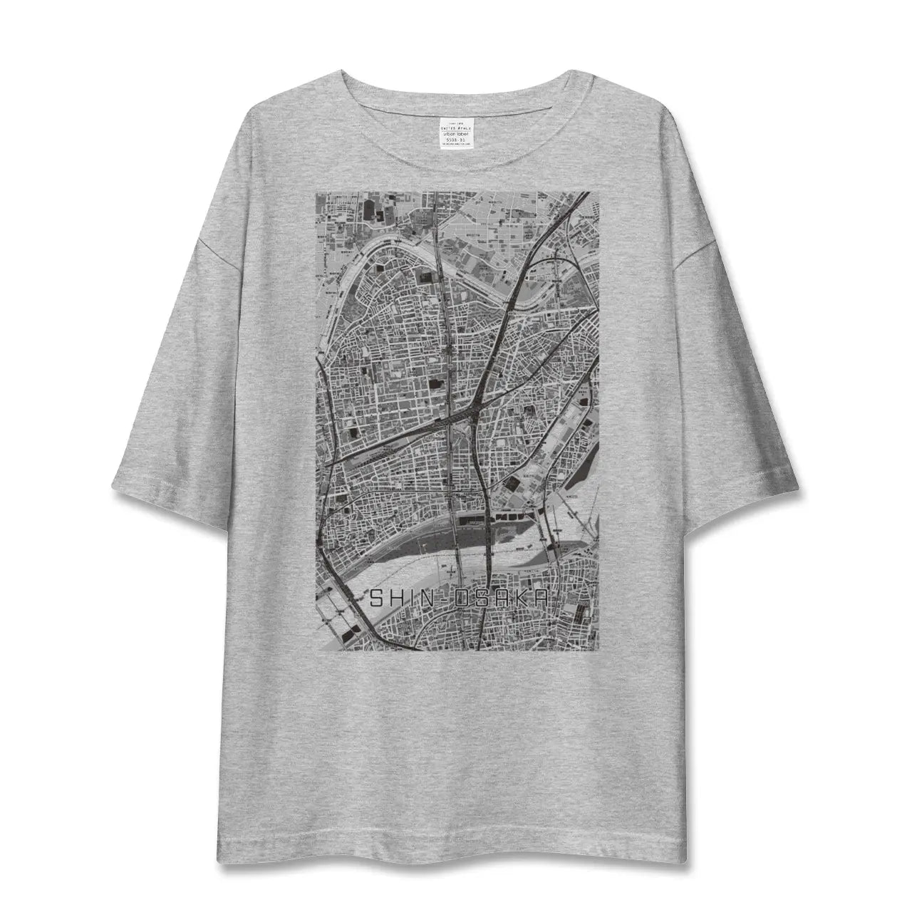 【新大阪(大阪府)】地図柄ビッグシルエットTシャツ