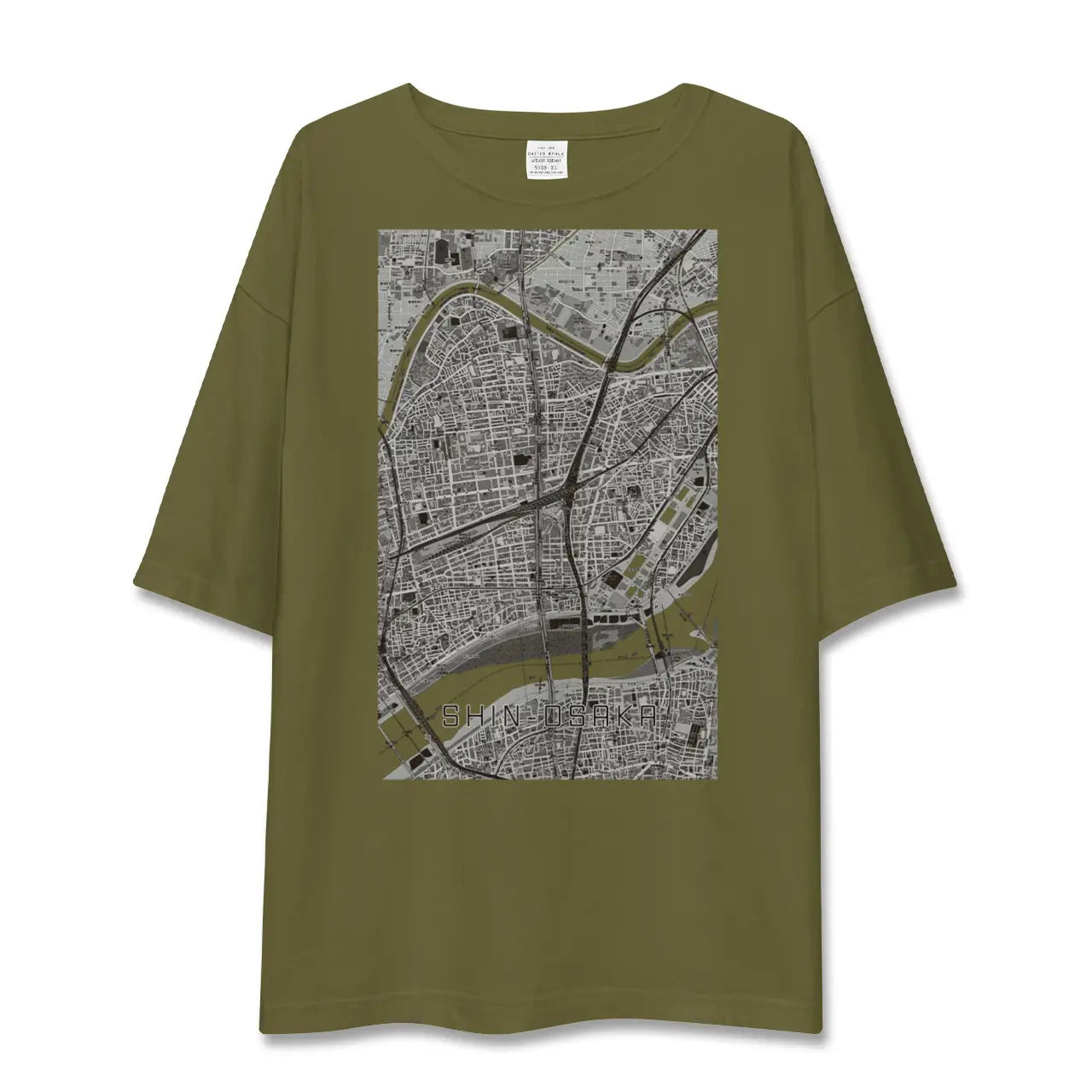【新大阪(大阪府)】地図柄ビッグシルエットTシャツ