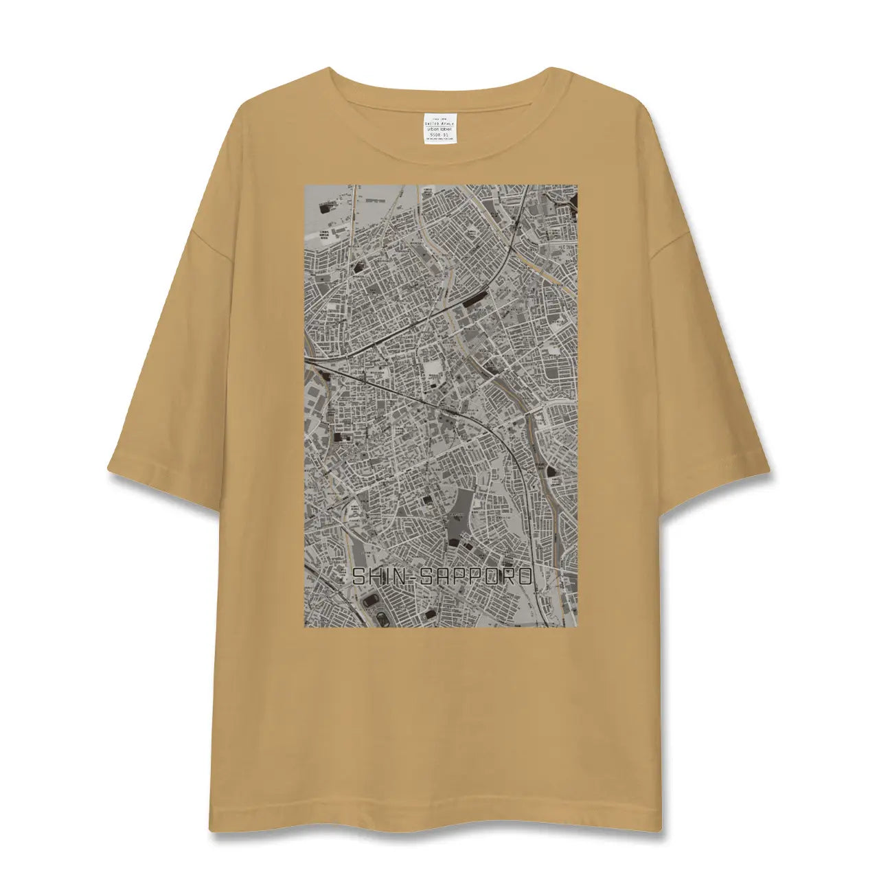 【新札幌(北海道)】地図柄ビッグシルエットTシャツ