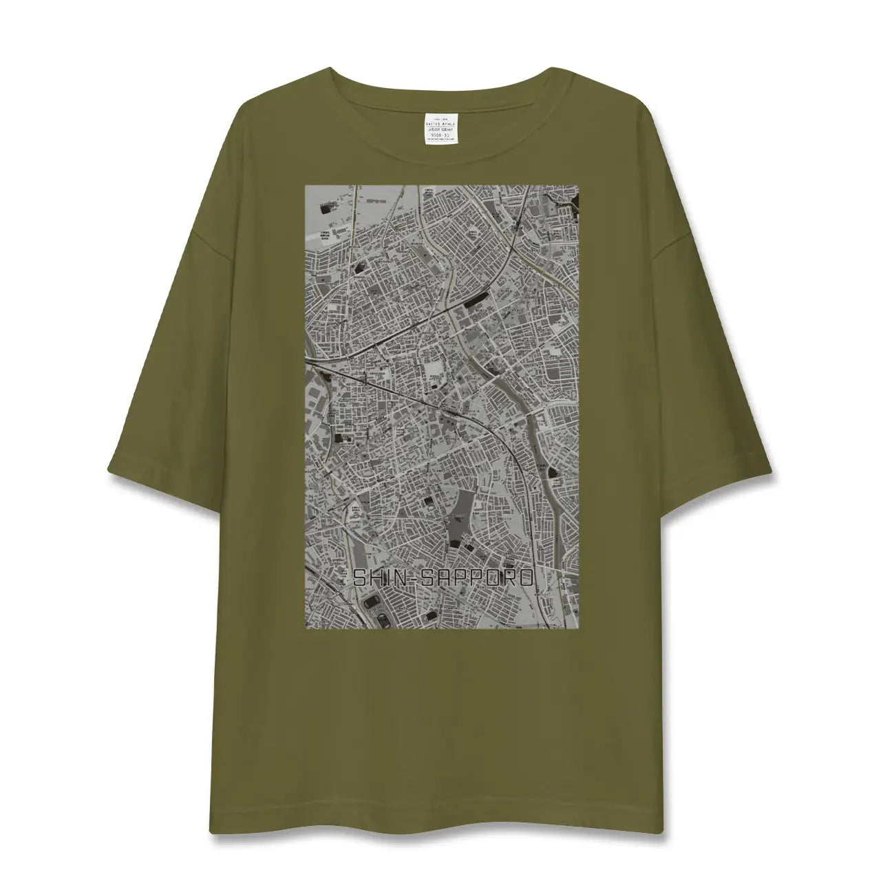 【新札幌(北海道)】地図柄ビッグシルエットTシャツ