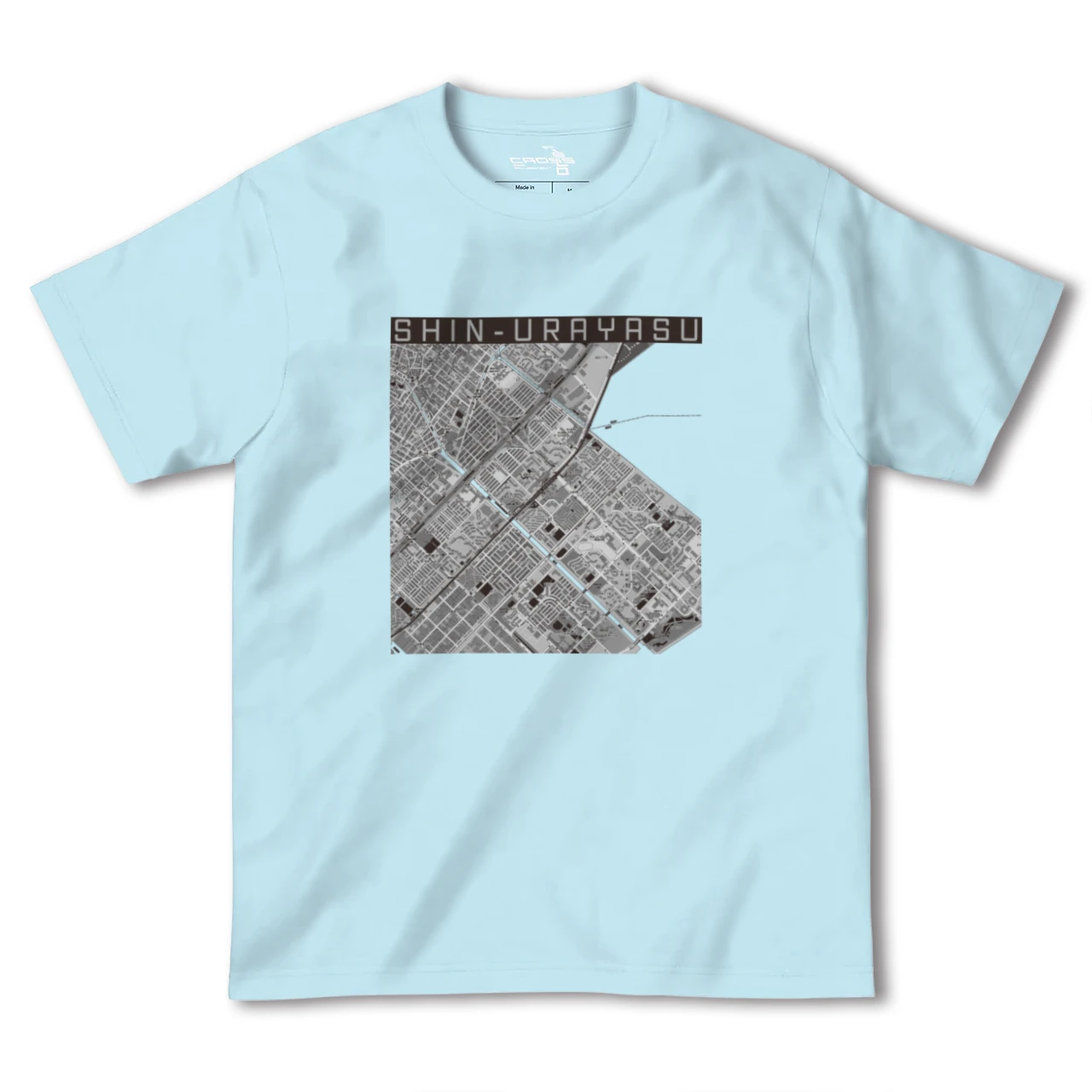 【新浦安(千葉県)】地図柄ヘビーウェイトTシャツ