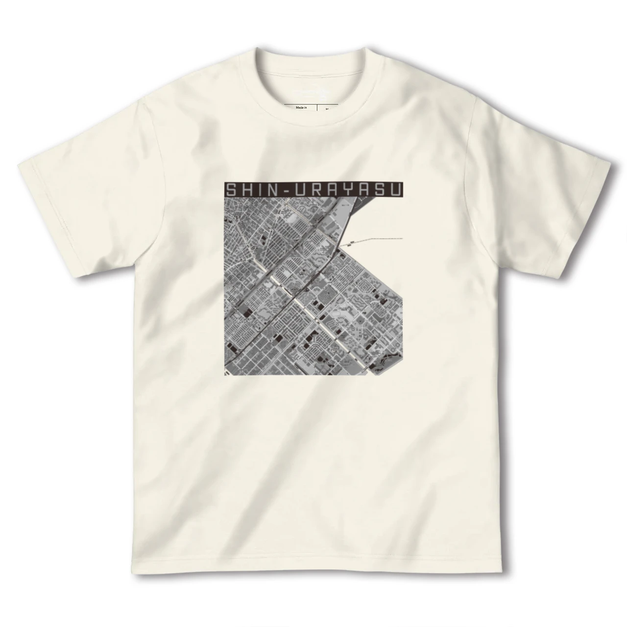 【新浦安(千葉県)】地図柄ヘビーウェイトTシャツ