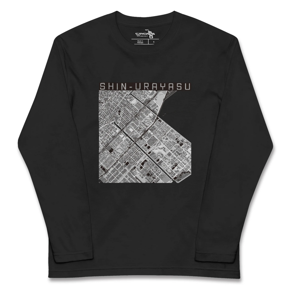 【新浦安(千葉県)】地図柄ロングスリーブTシャツ