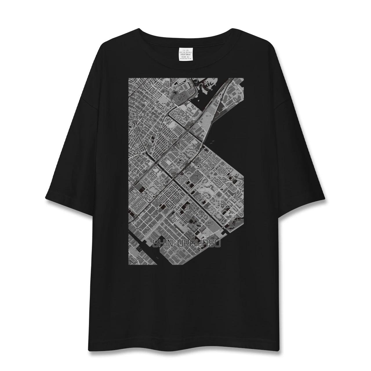 【新浦安(千葉県)】地図柄ビッグシルエットTシャツ
