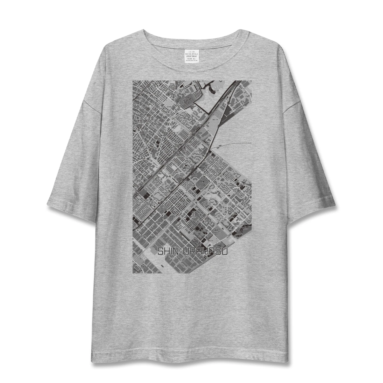 【新浦安(千葉県)】地図柄ビッグシルエットTシャツ