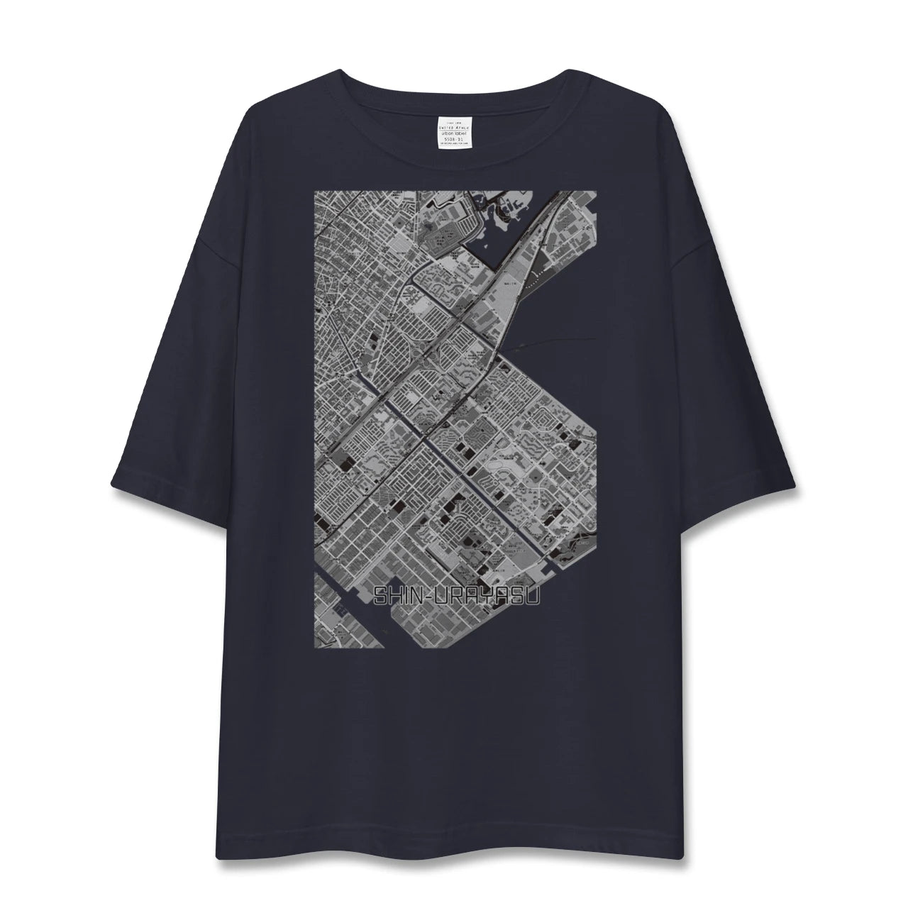 【新浦安(千葉県)】地図柄ビッグシルエットTシャツ