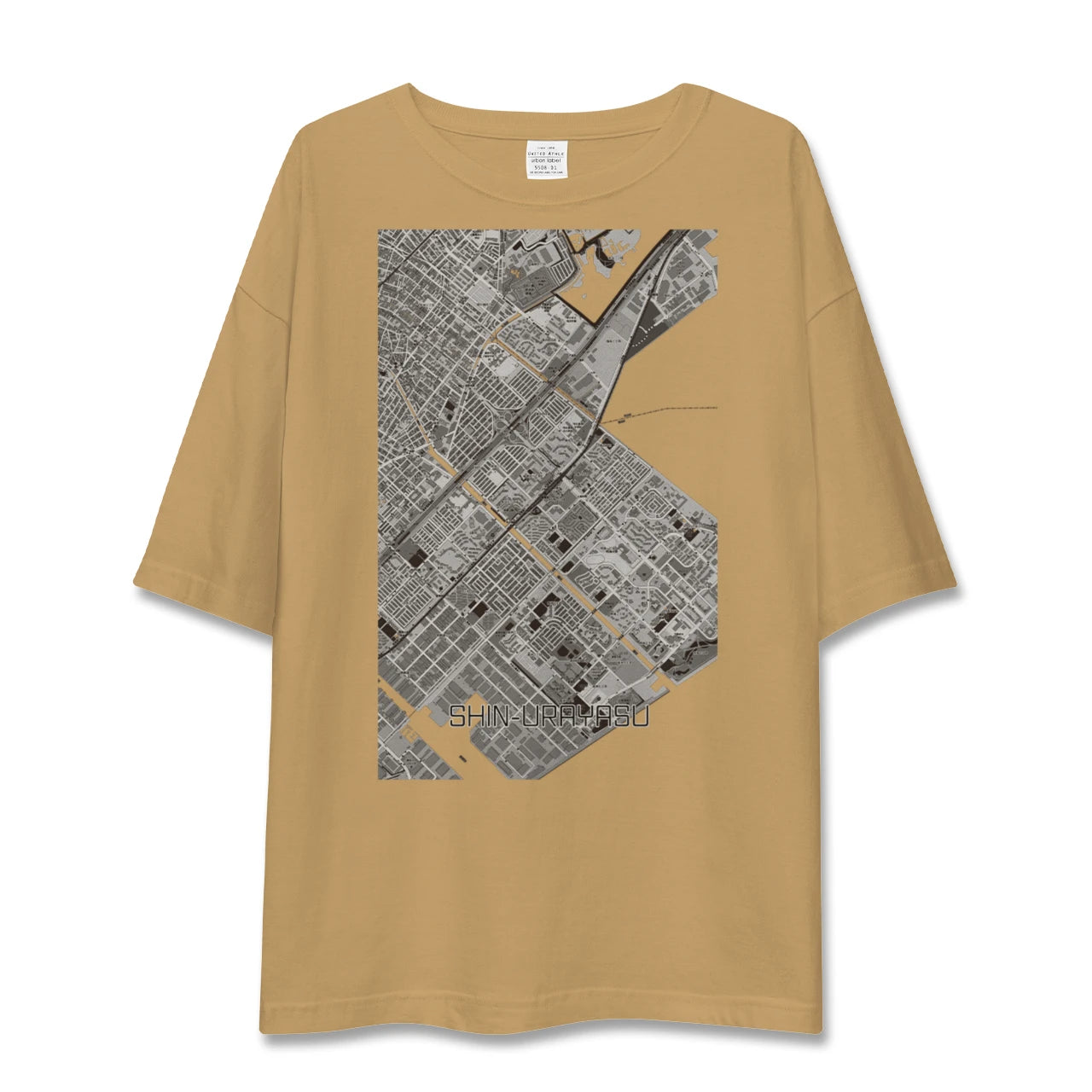 【新浦安(千葉県)】地図柄ビッグシルエットTシャツ