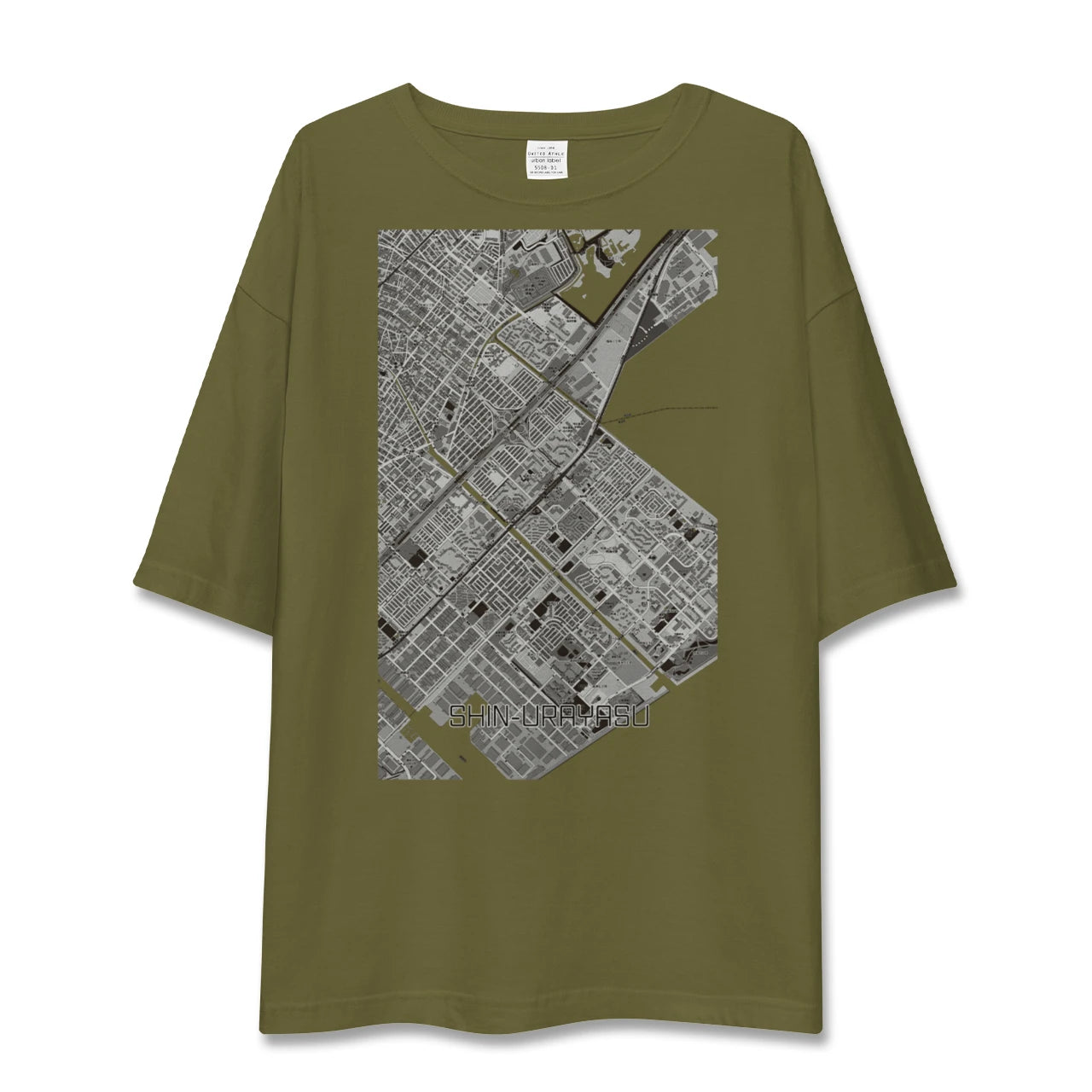 【新浦安(千葉県)】地図柄ビッグシルエットTシャツ