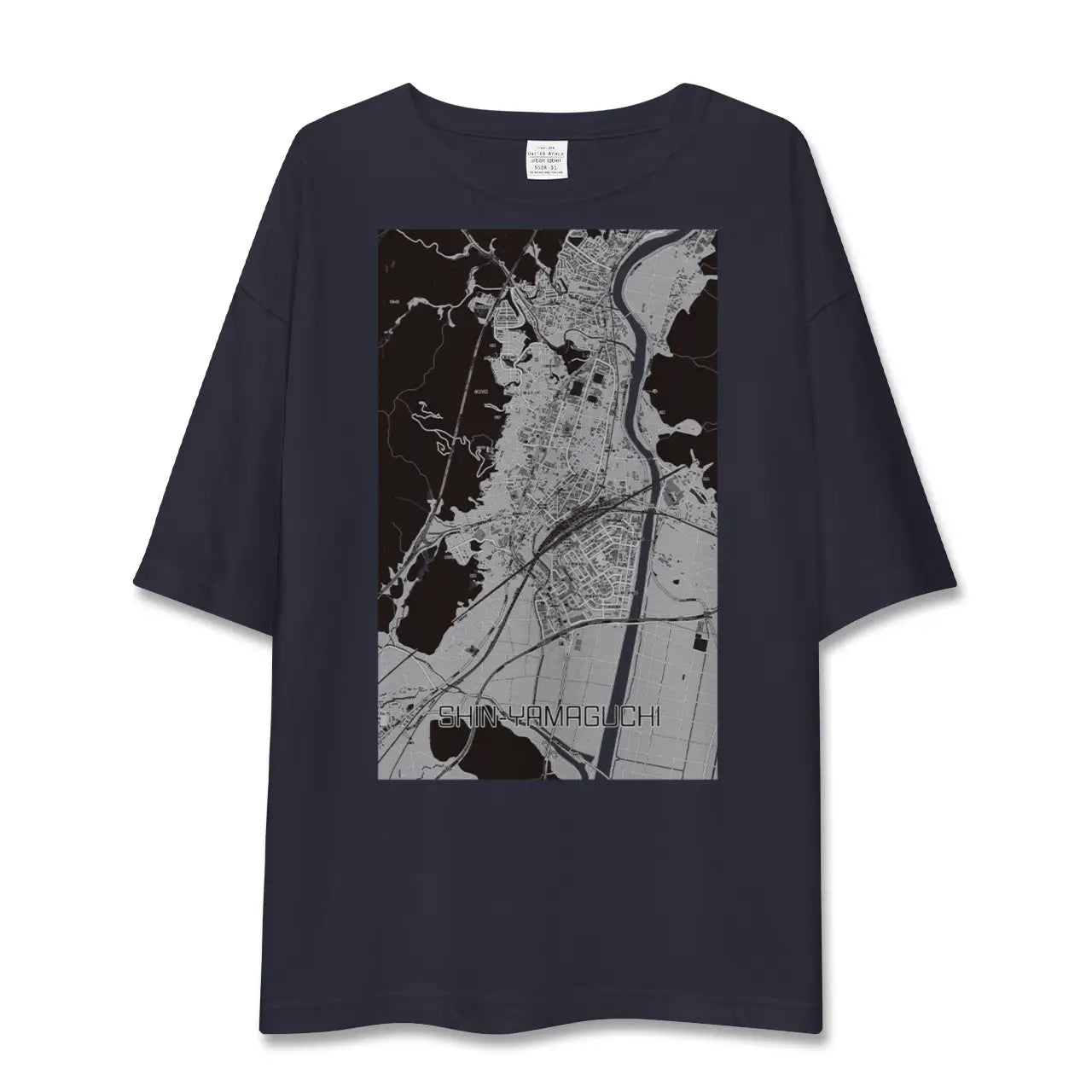 【新山口(山口県)】地図柄ビッグシルエットTシャツ