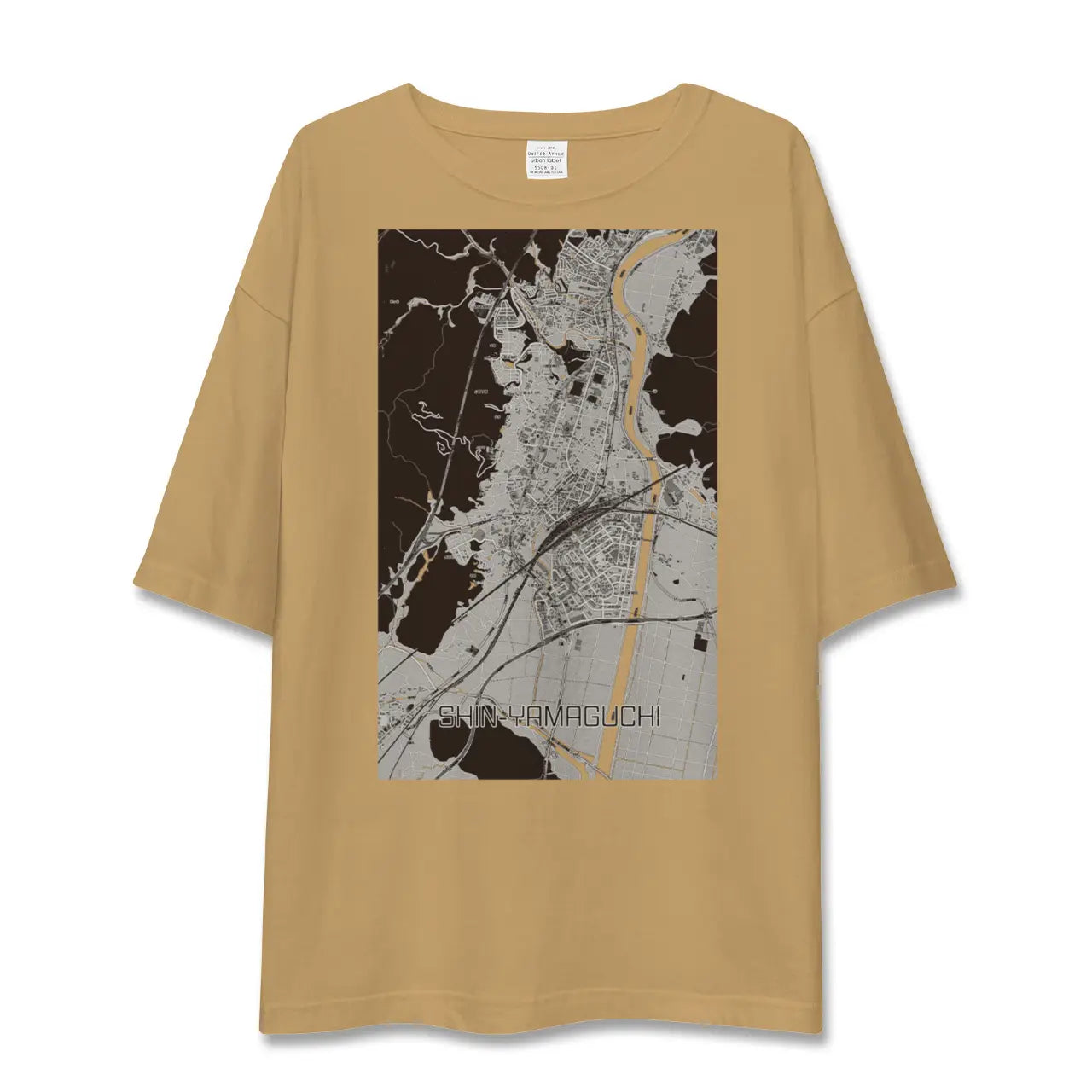 【新山口(山口県)】地図柄ビッグシルエットTシャツ