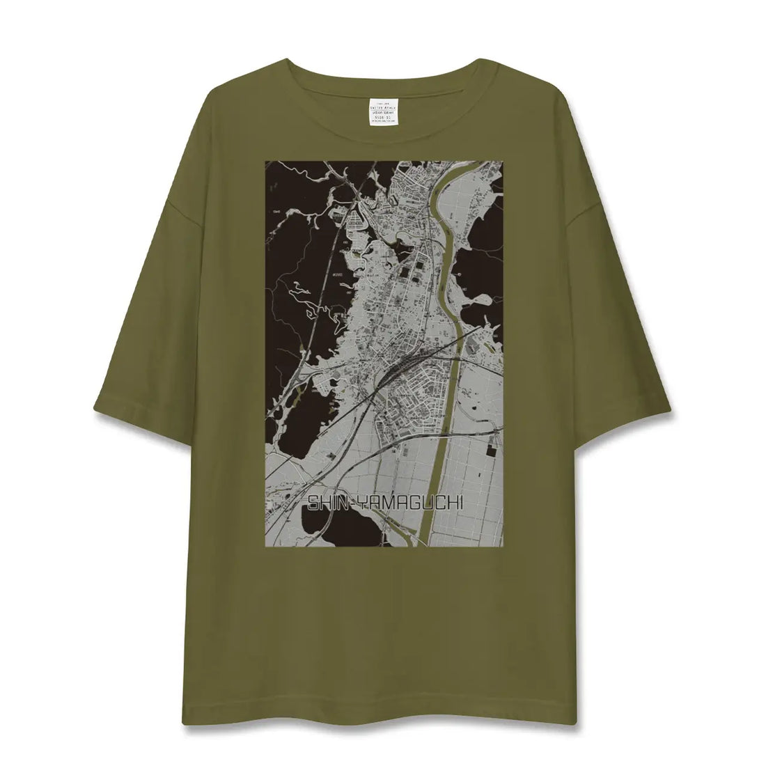 【新山口(山口県)】地図柄ビッグシルエットTシャツ