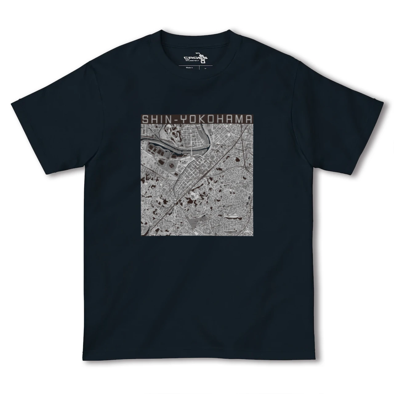 【新横浜(神奈川県)】地図柄ヘビーウェイトTシャツ