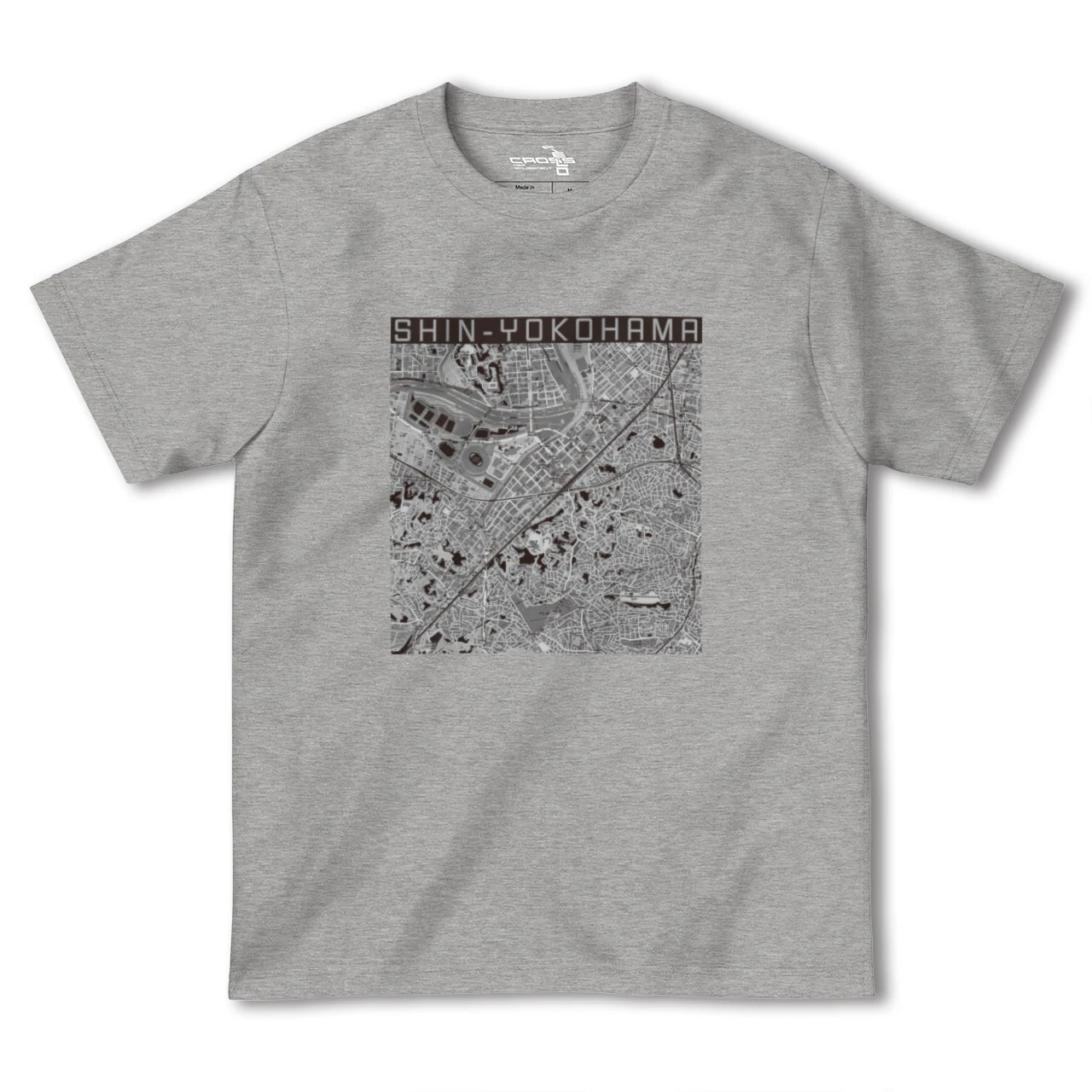【新横浜(神奈川県)】地図柄ヘビーウェイトTシャツ