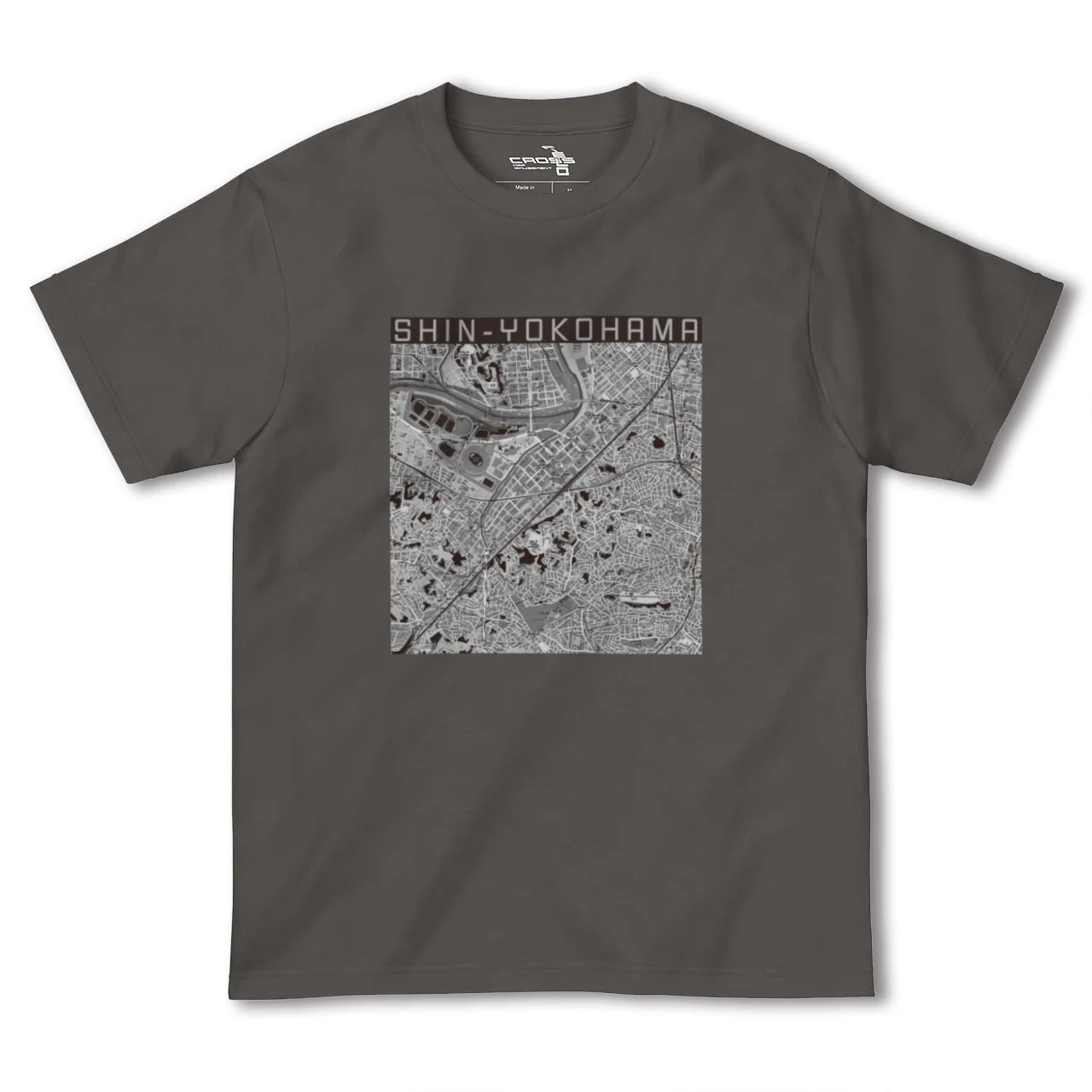 【新横浜(神奈川県)】地図柄ヘビーウェイトTシャツ