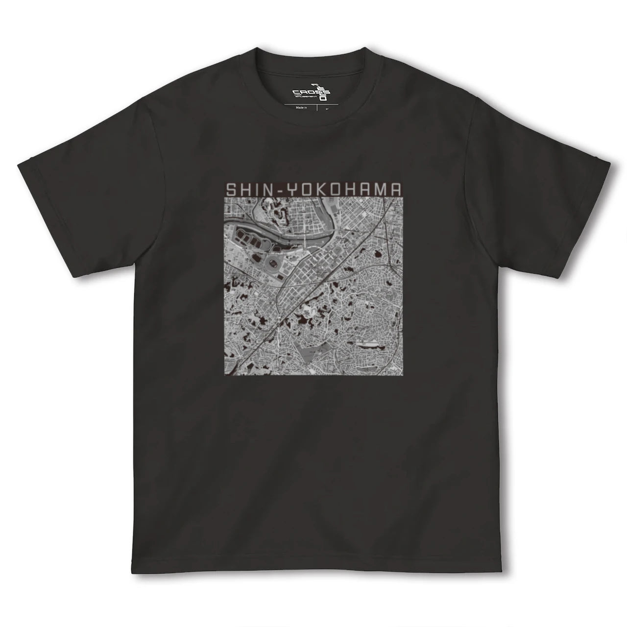 【新横浜(神奈川県)】地図柄ヘビーウェイトTシャツ