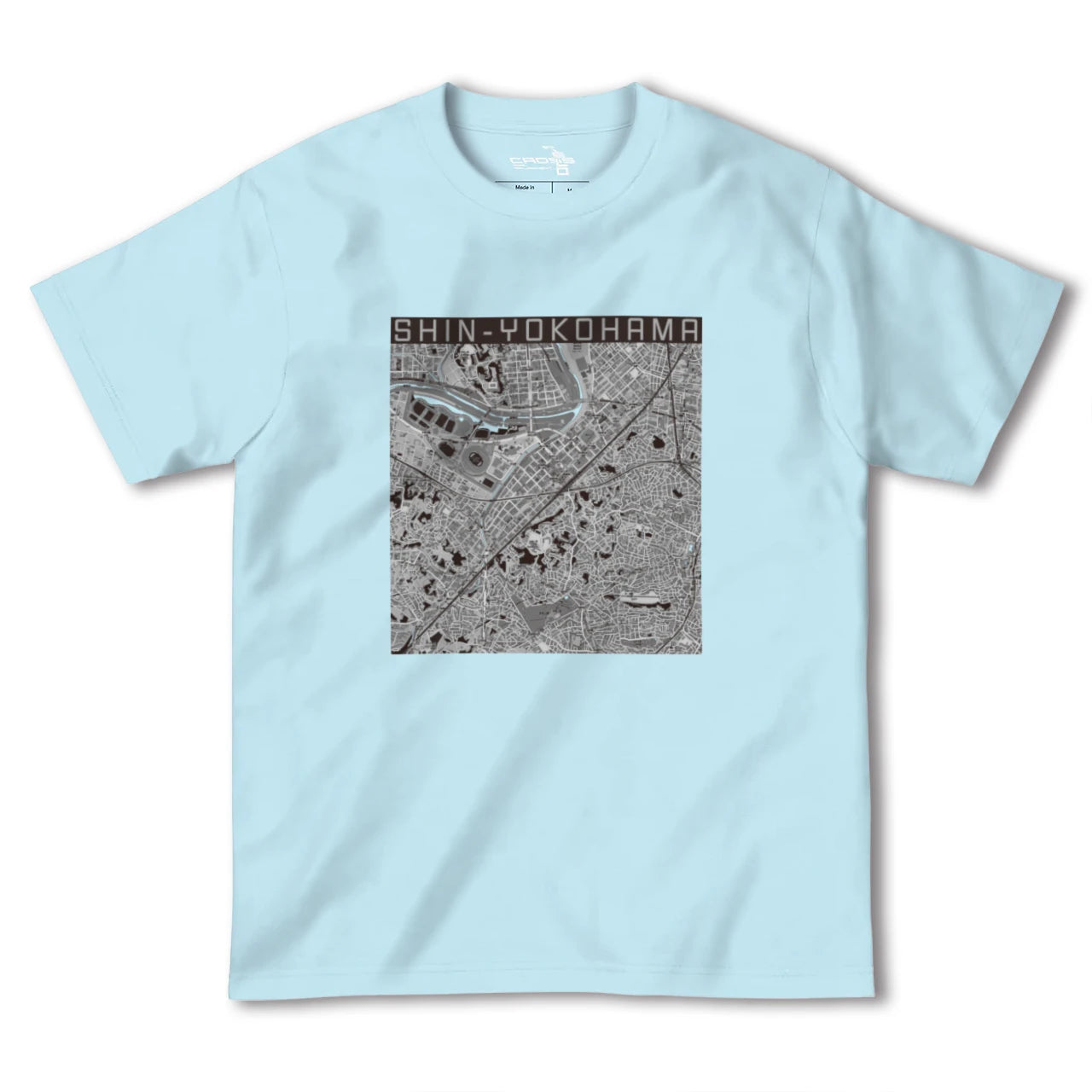 【新横浜(神奈川県)】地図柄ヘビーウェイトTシャツ