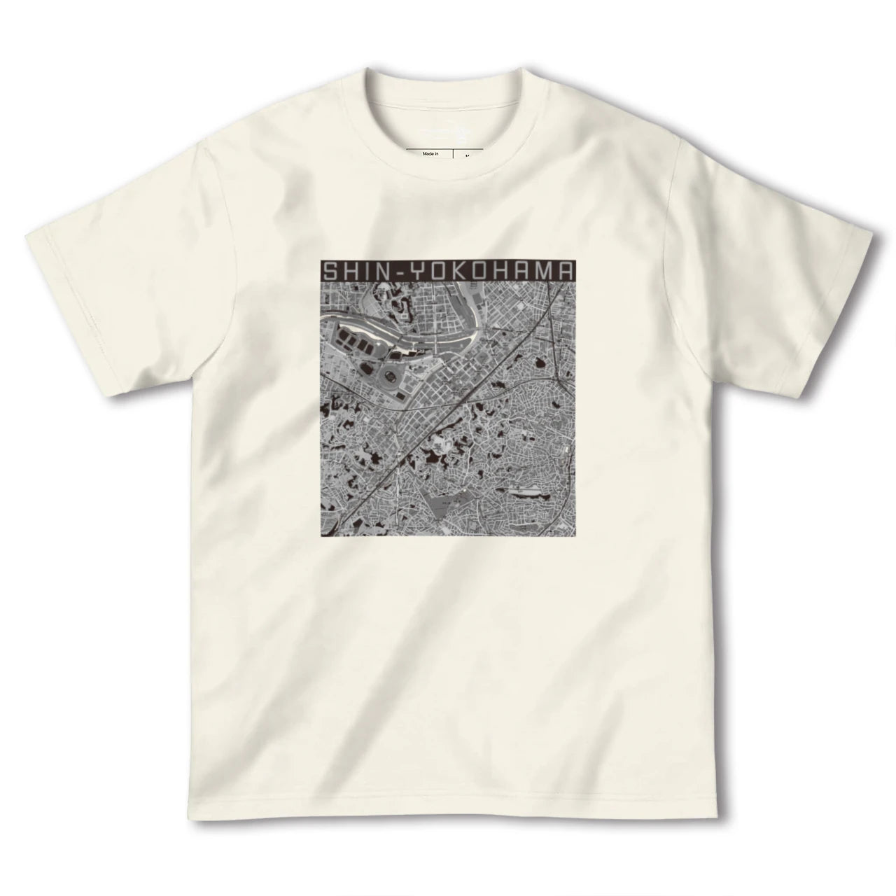 【新横浜(神奈川県)】地図柄ヘビーウェイトTシャツ