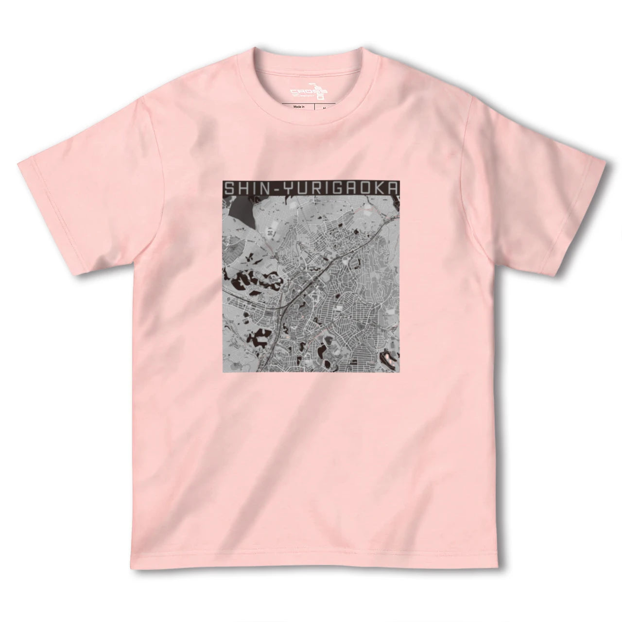 【新百合ヶ丘(神奈川県)】地図柄ヘビーウェイトTシャツ