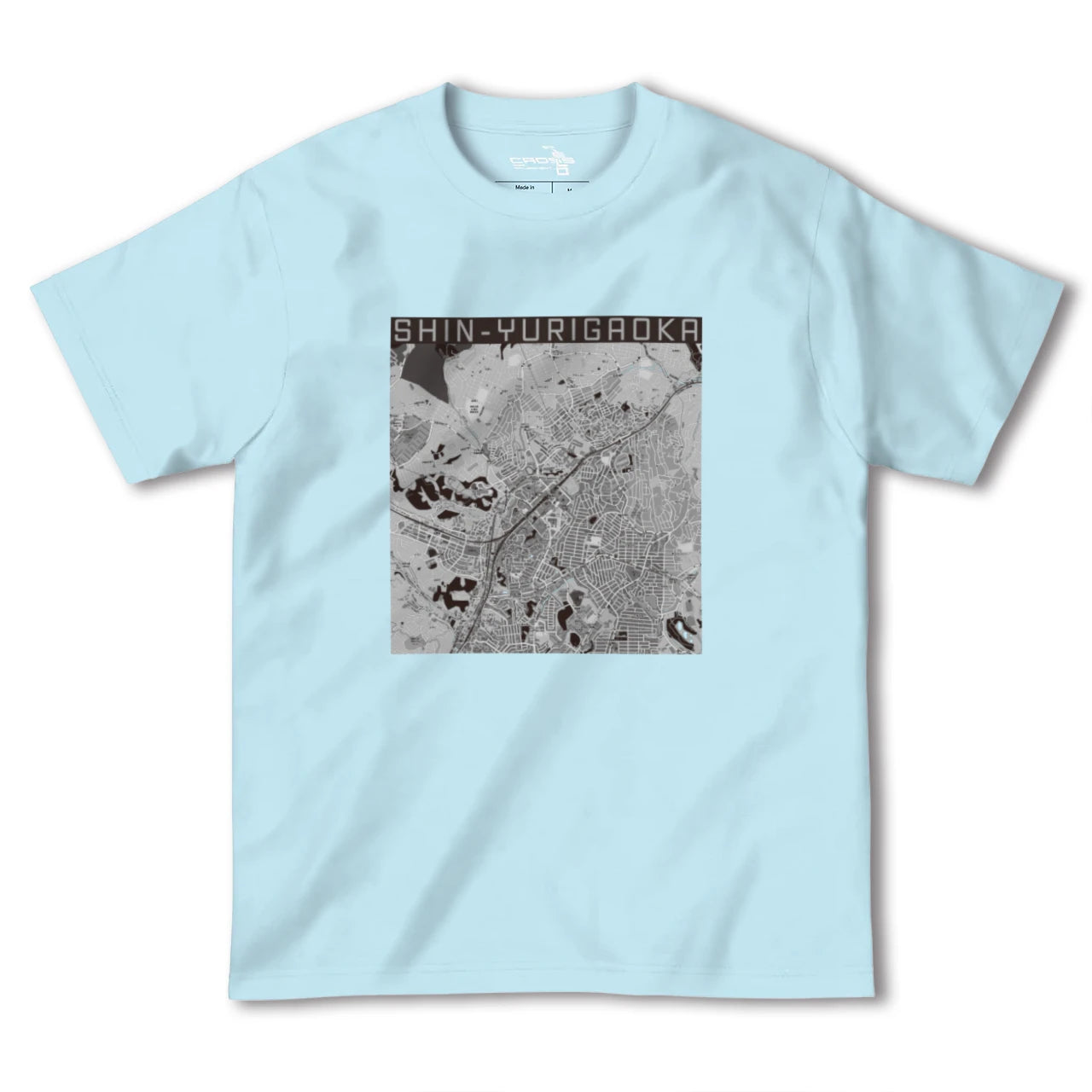 【新百合ヶ丘(神奈川県)】地図柄ヘビーウェイトTシャツ
