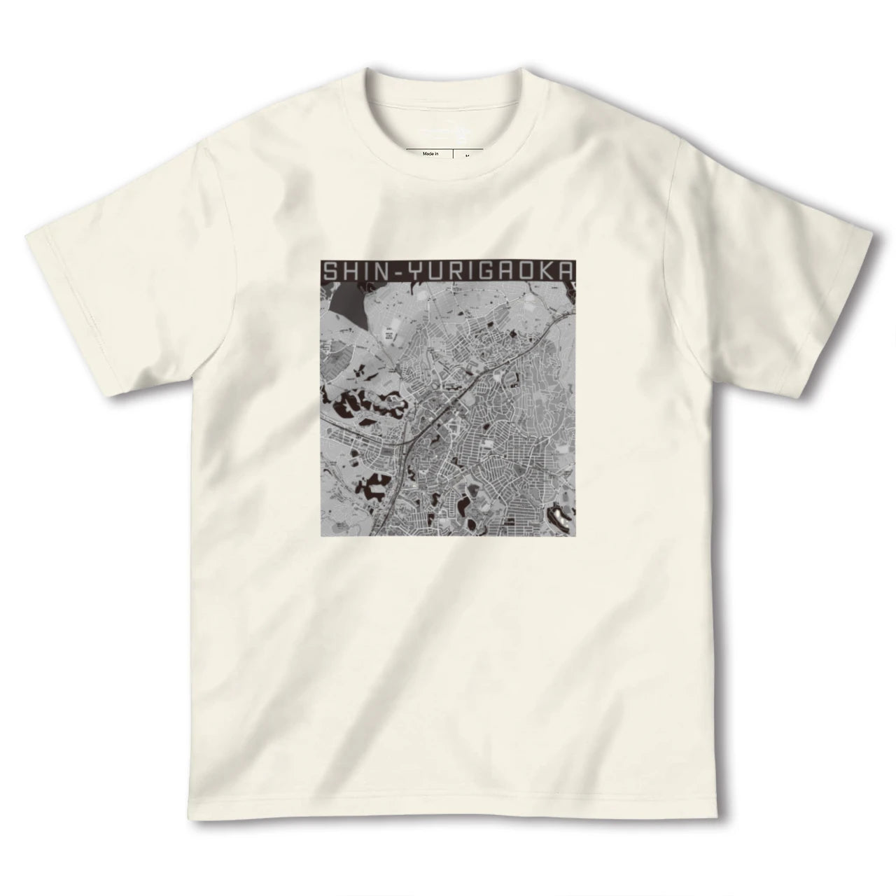 【新百合ヶ丘(神奈川県)】地図柄ヘビーウェイトTシャツ