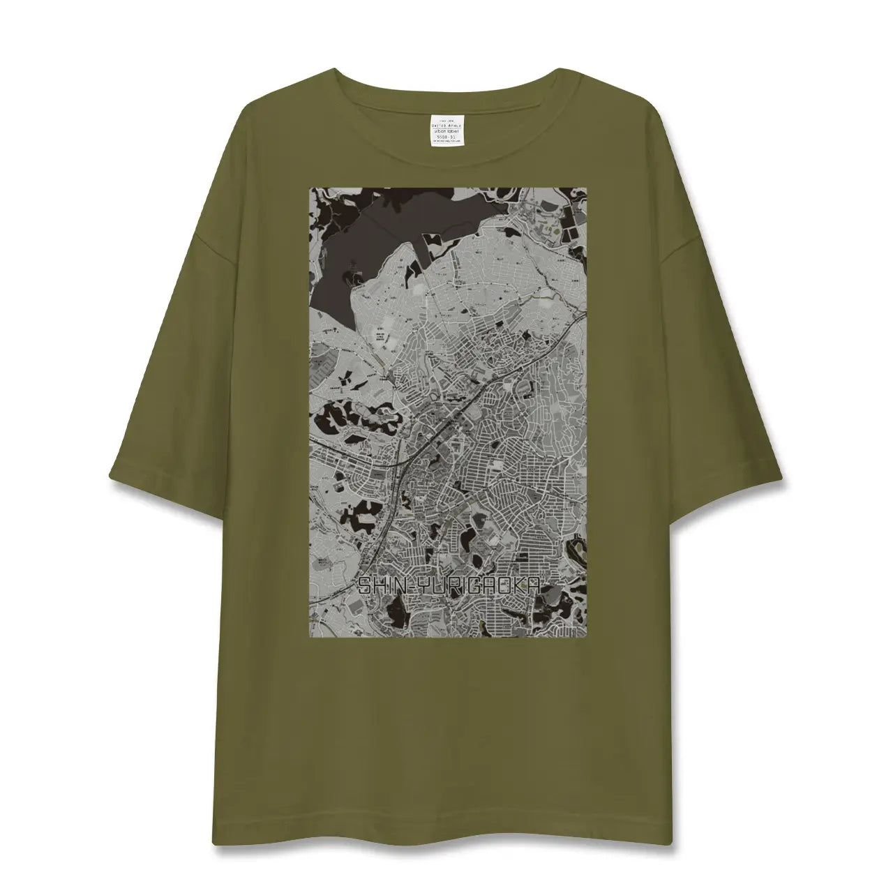 【新百合ヶ丘(神奈川県)】地図柄ビッグシルエットTシャツ