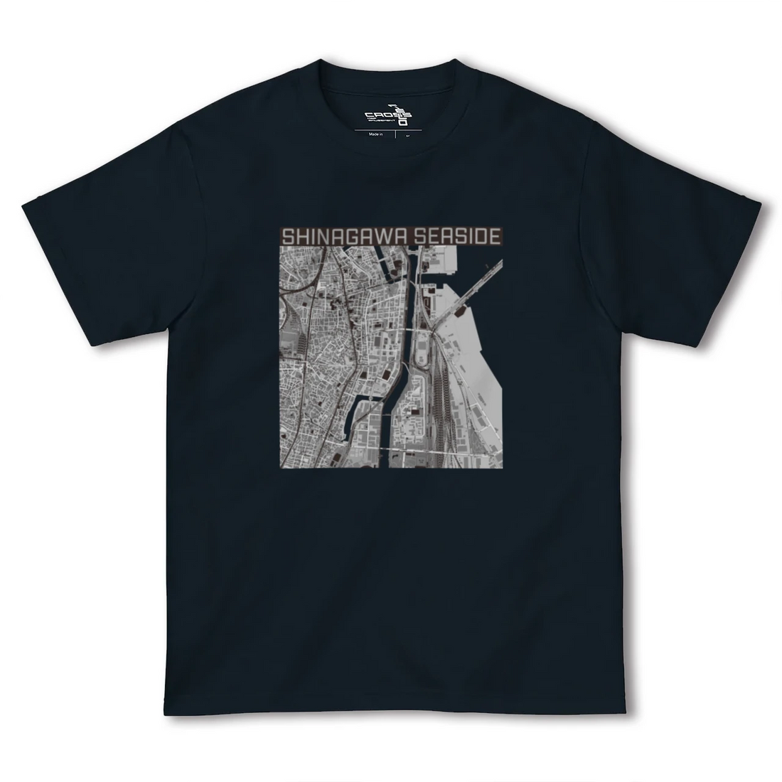 【品川シーサイド(東京都)】地図柄ヘビーウェイトTシャツ