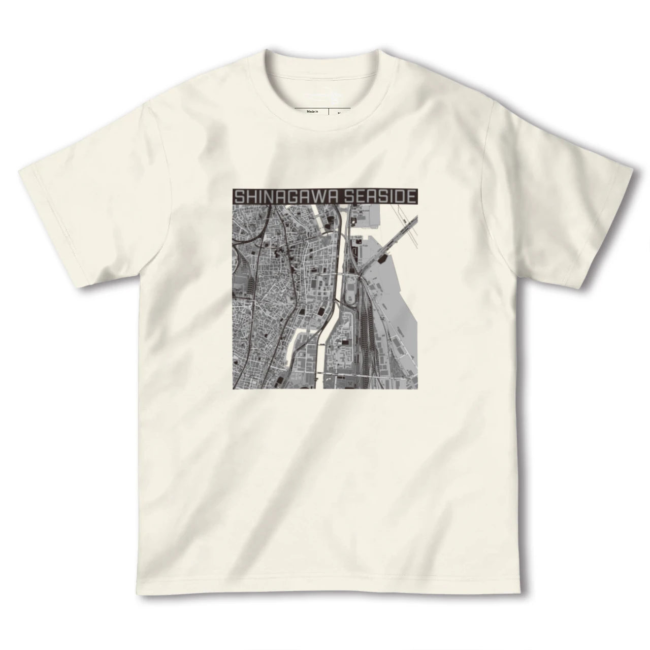 【品川シーサイド(東京都)】地図柄ヘビーウェイトTシャツ