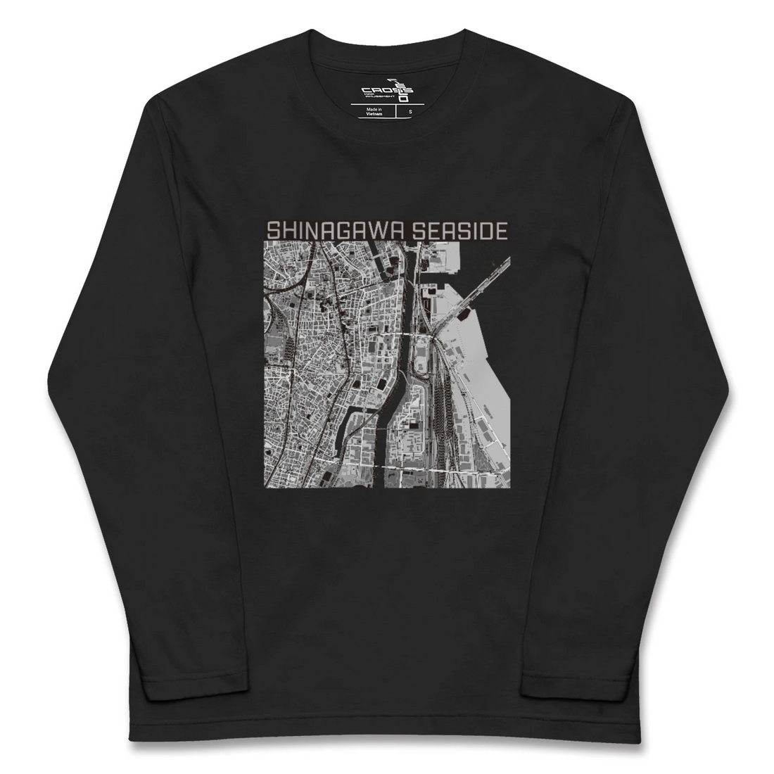 【品川シーサイド(東京都)】地図柄ロングスリーブTシャツ