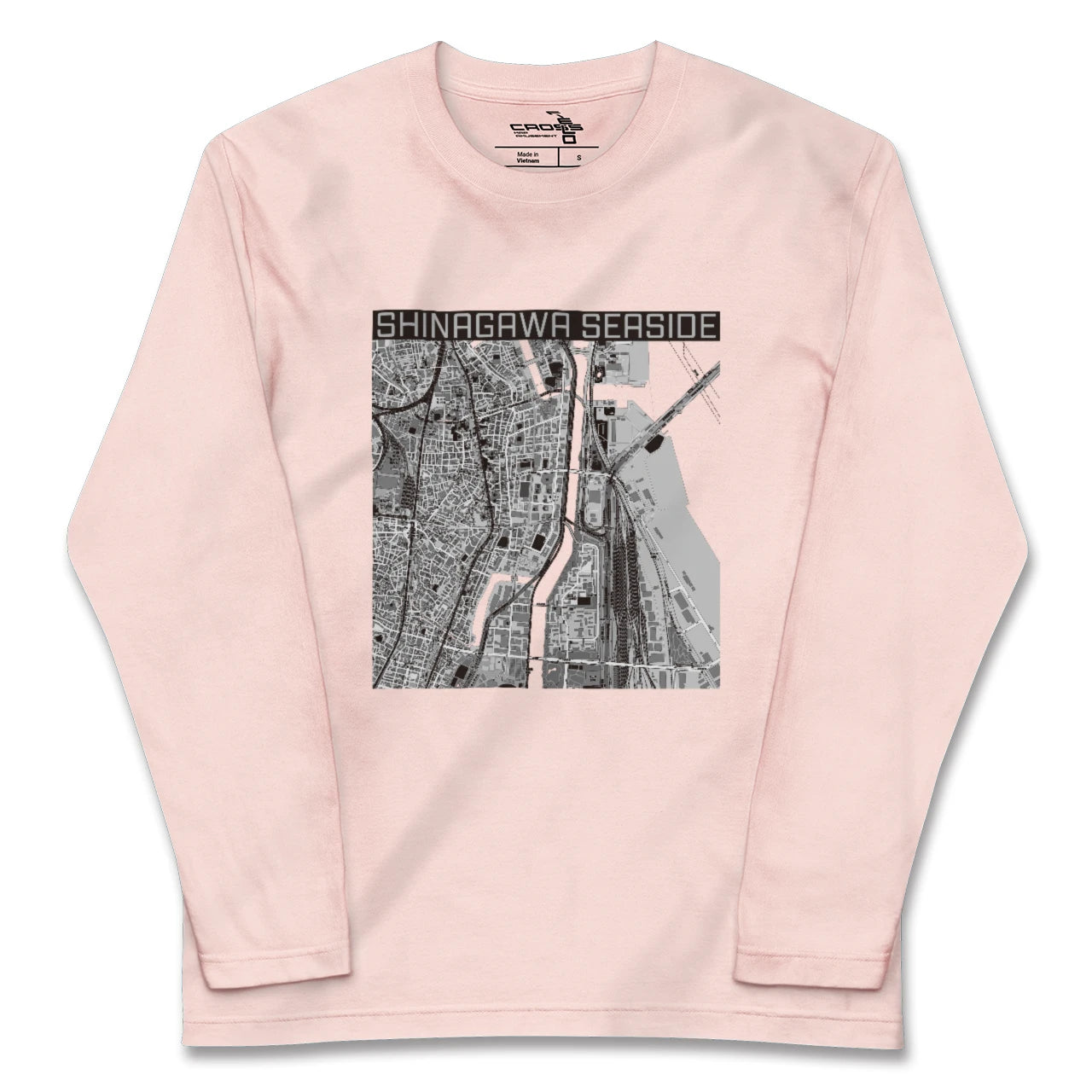 【品川シーサイド(東京都)】地図柄ロングスリーブTシャツ
