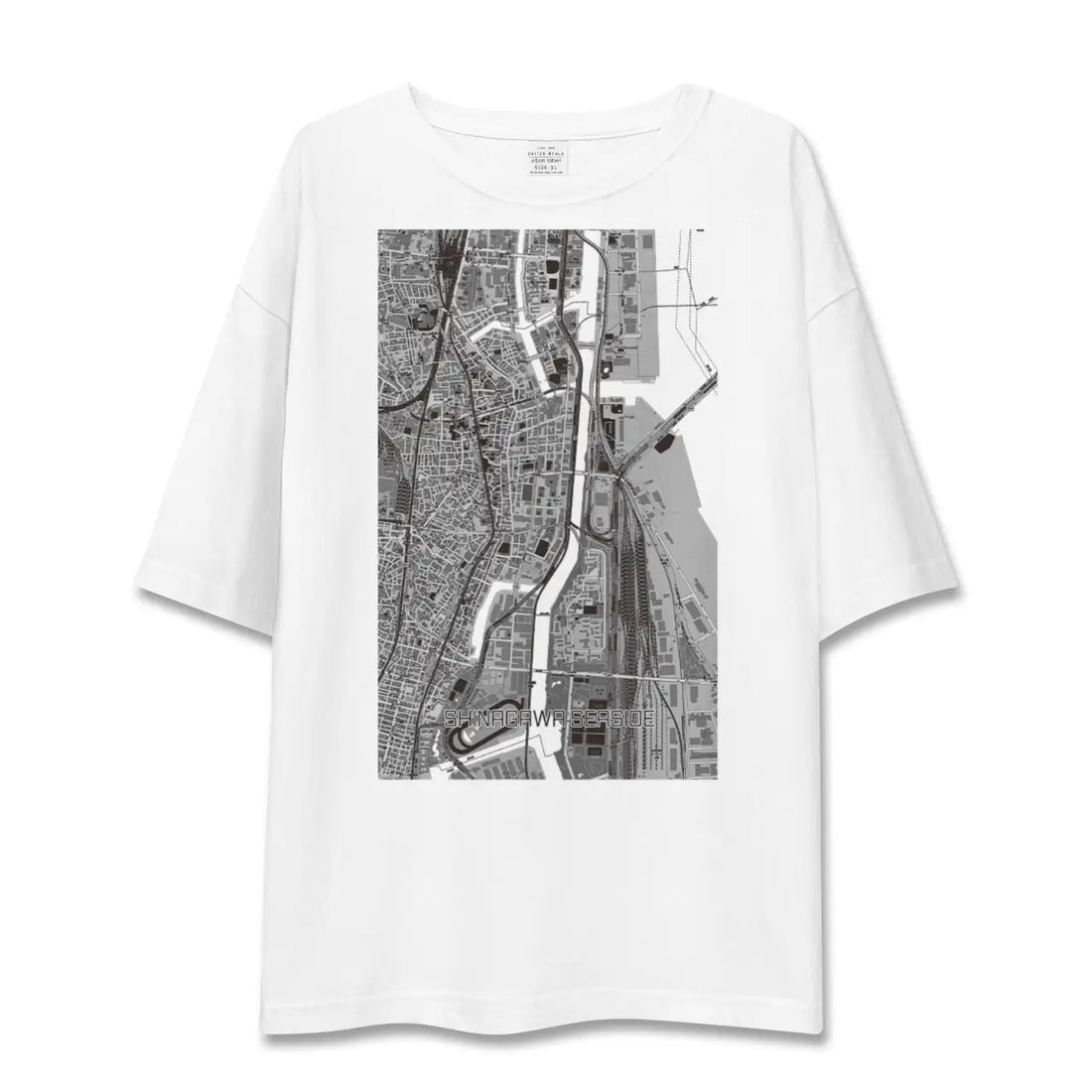 【品川シーサイド(東京都)】地図柄ビッグシルエットTシャツ