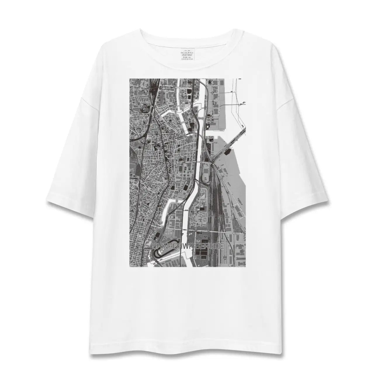 【品川シーサイド(東京都)】地図柄ビッグシルエットTシャツ