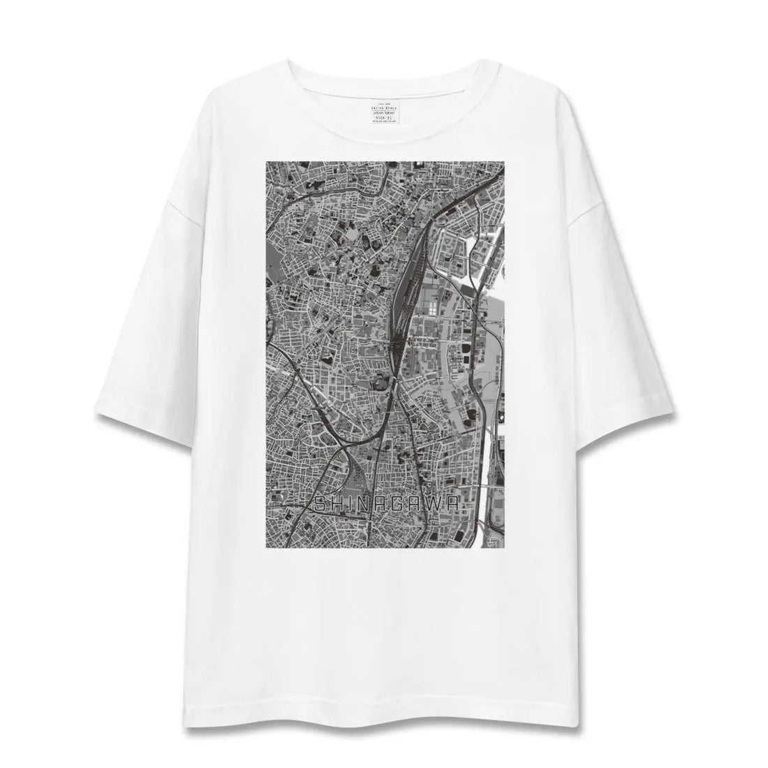 【品川(東京都)】地図柄ビッグシルエットTシャツ