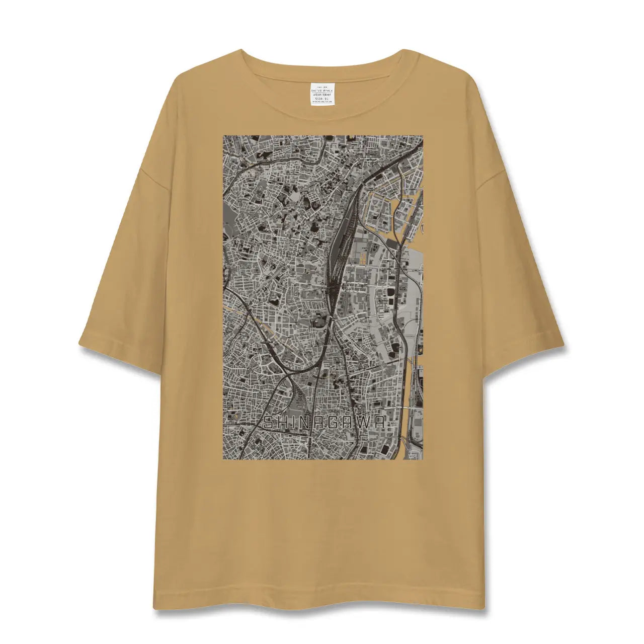 【品川(東京都)】地図柄ビッグシルエットTシャツ